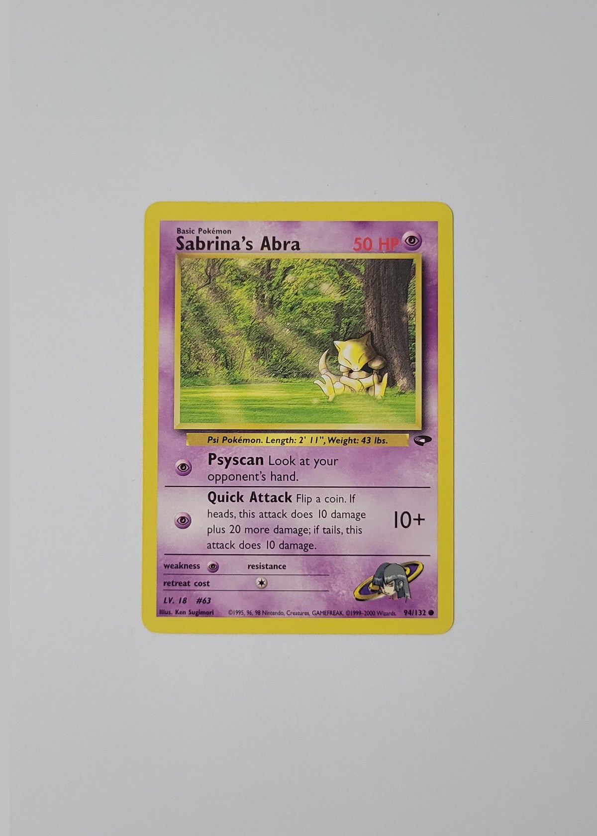 Sabrina's Abra 94/132 - Gym Challenge