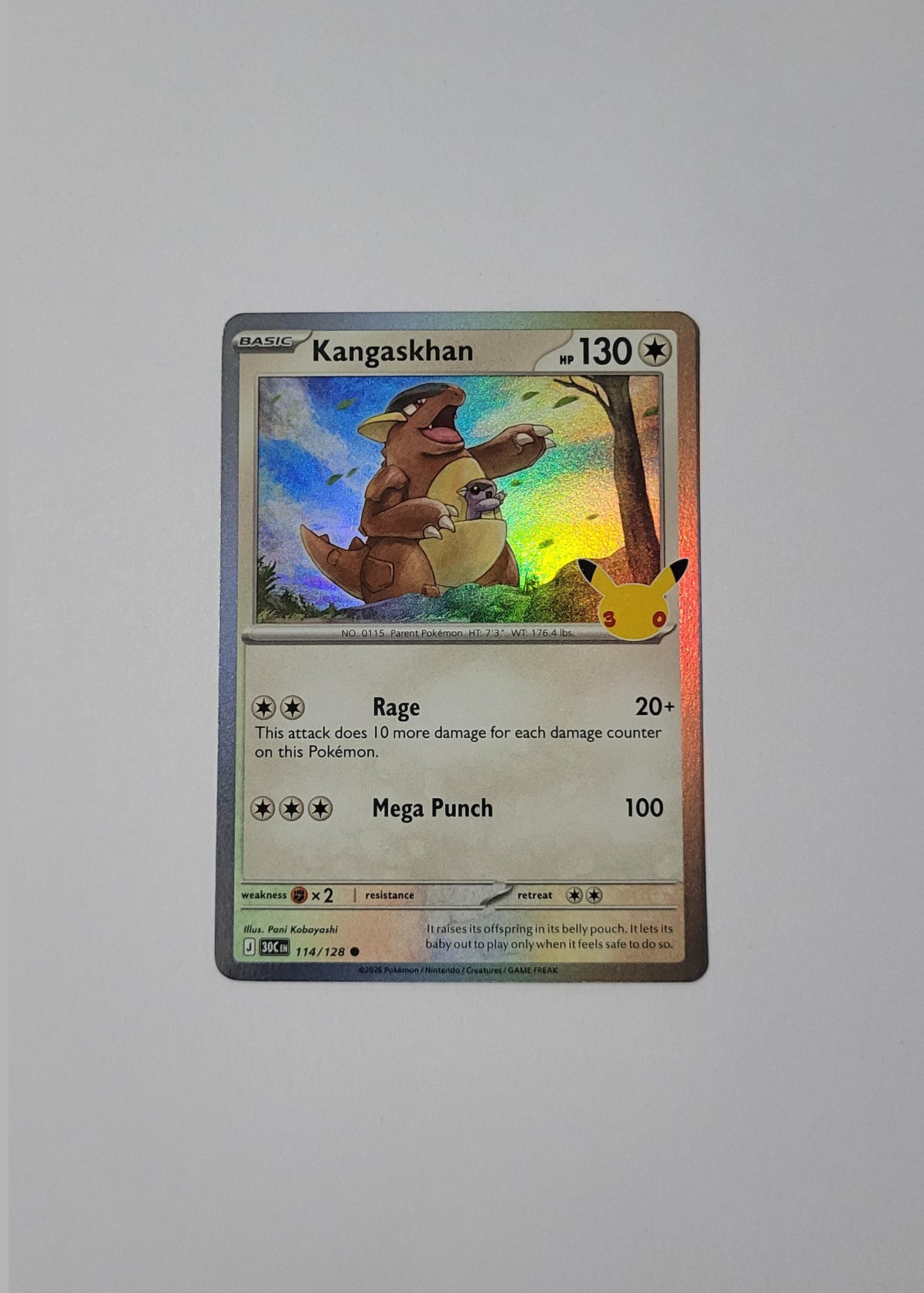 Kangaskhan 114/128 - 30th Celebration