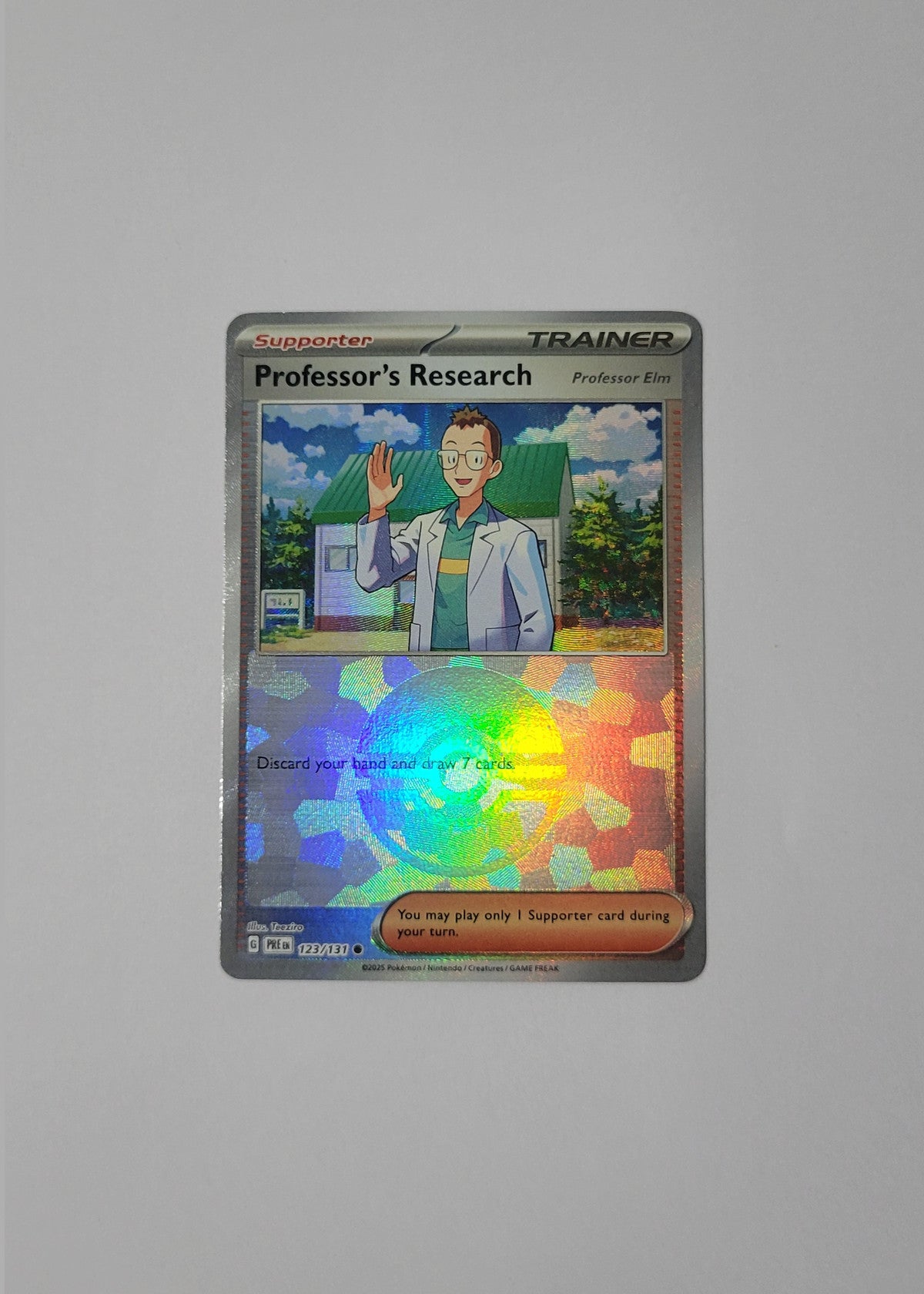 Professor's Research 123/131 (Poké Ball) - Prismatic Evolutions