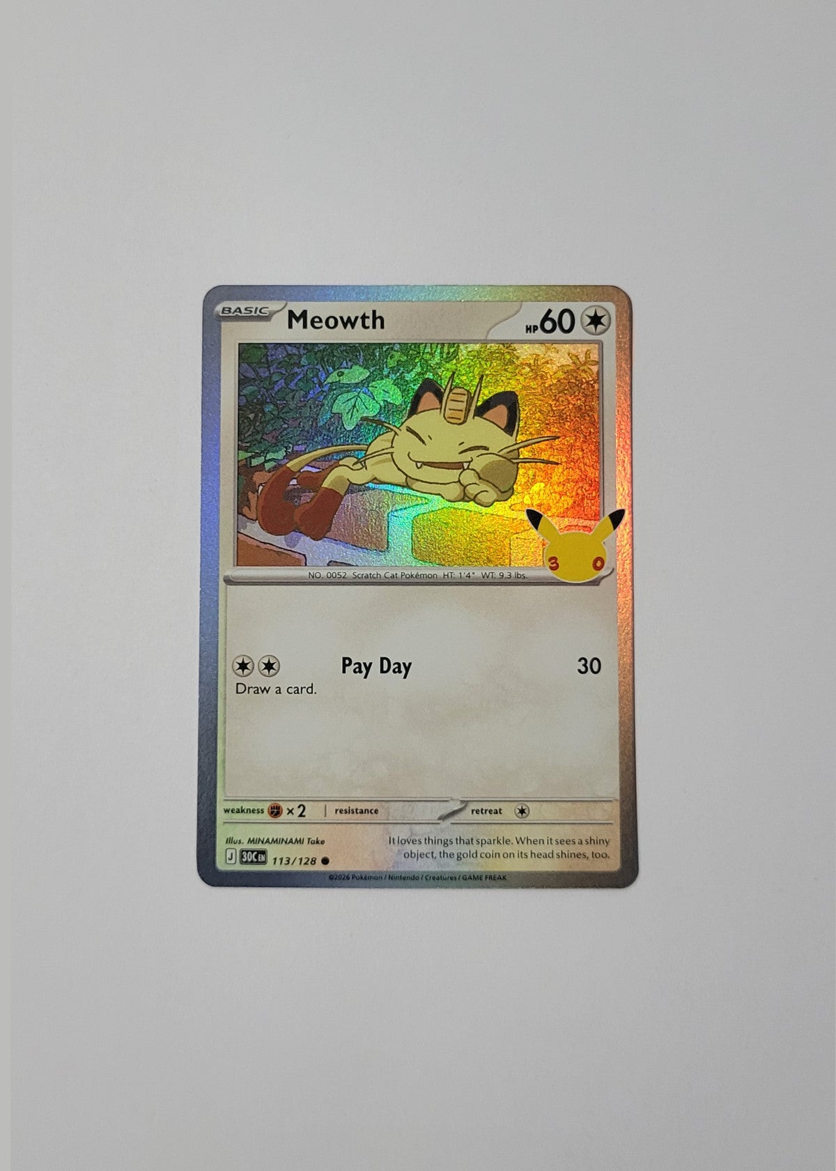 Meowth 113/128 - 30th Celebration