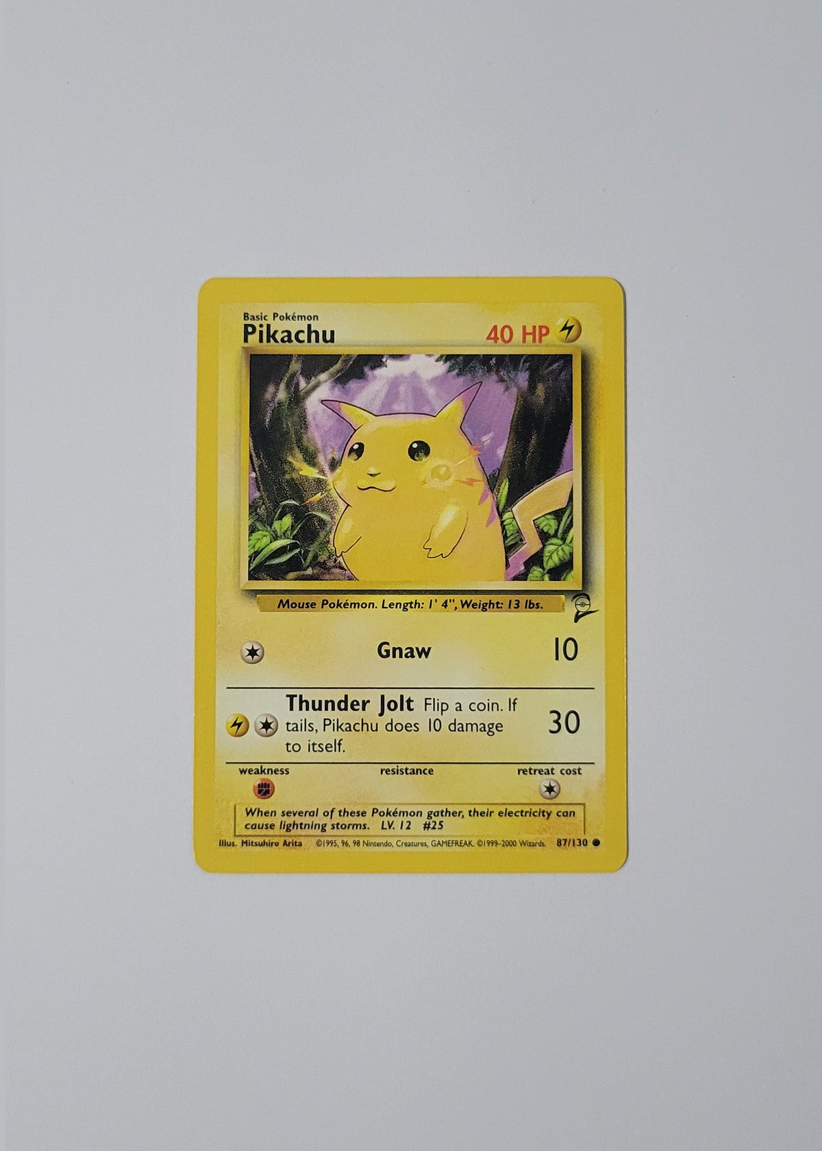 Pikachu 87/130 - Base Set 2