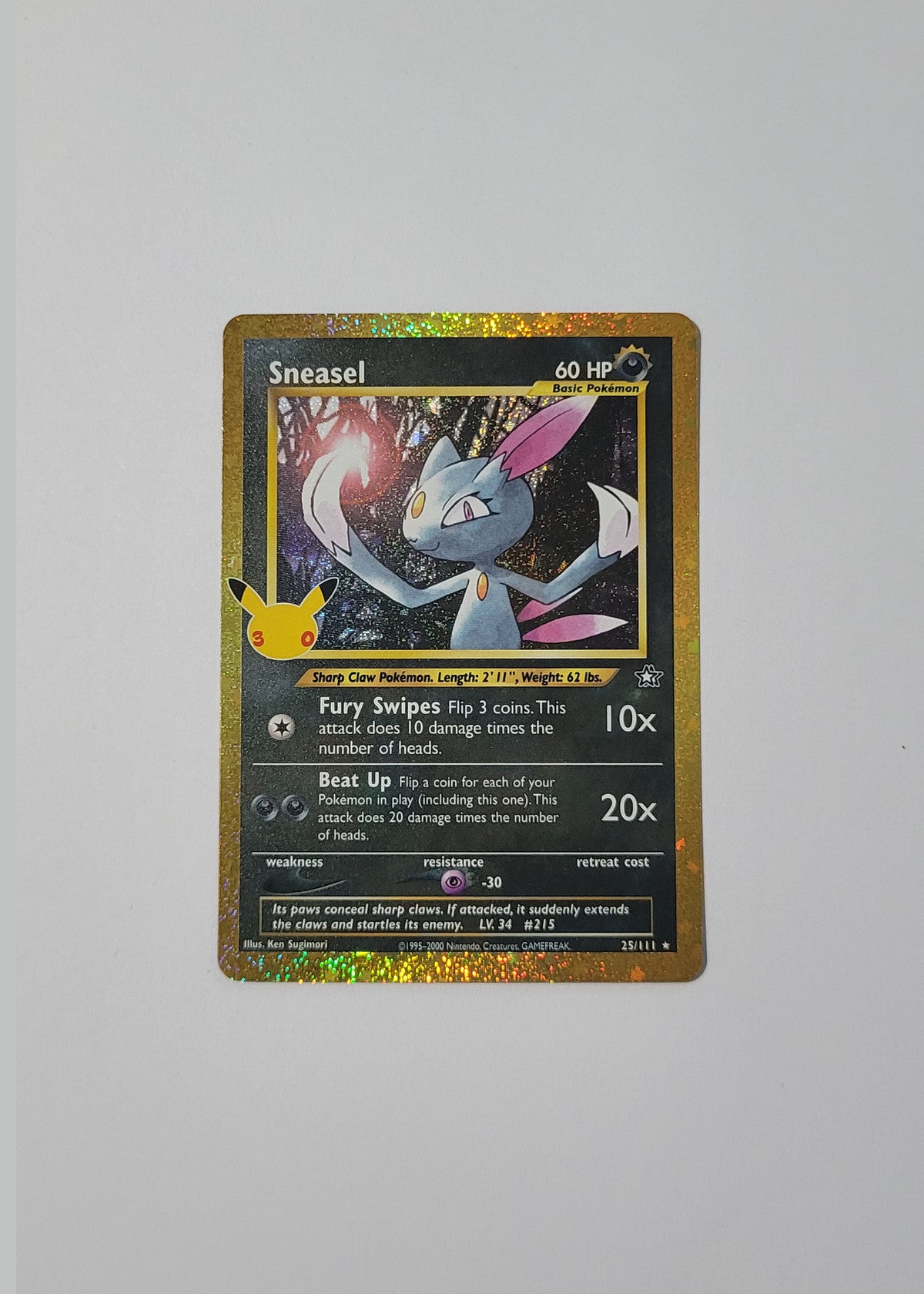 Sneasel 25/111 - 30th Celebration: Classic Collection