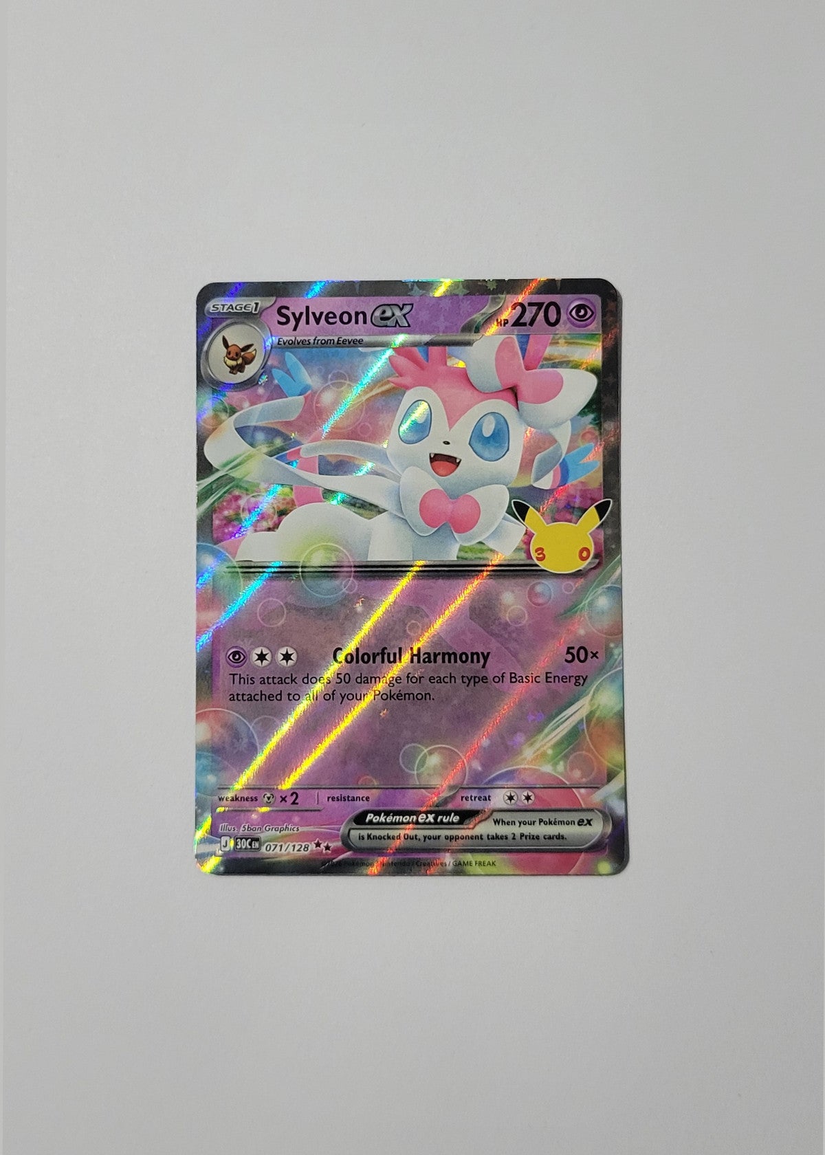 Sylveon ex 071/128 - 30th Celebration