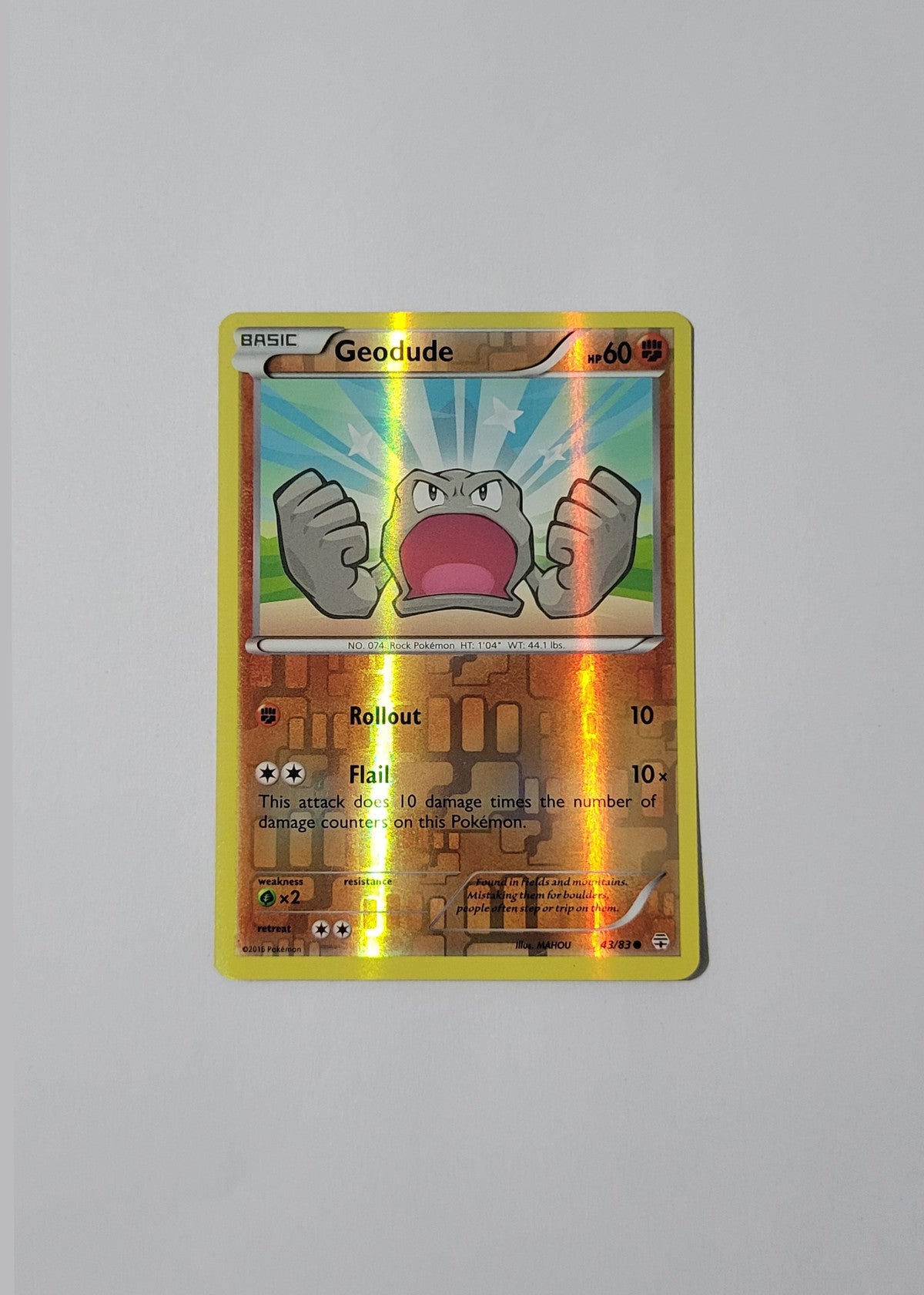Geodude 43/83 (Reverse Holo) - Generations