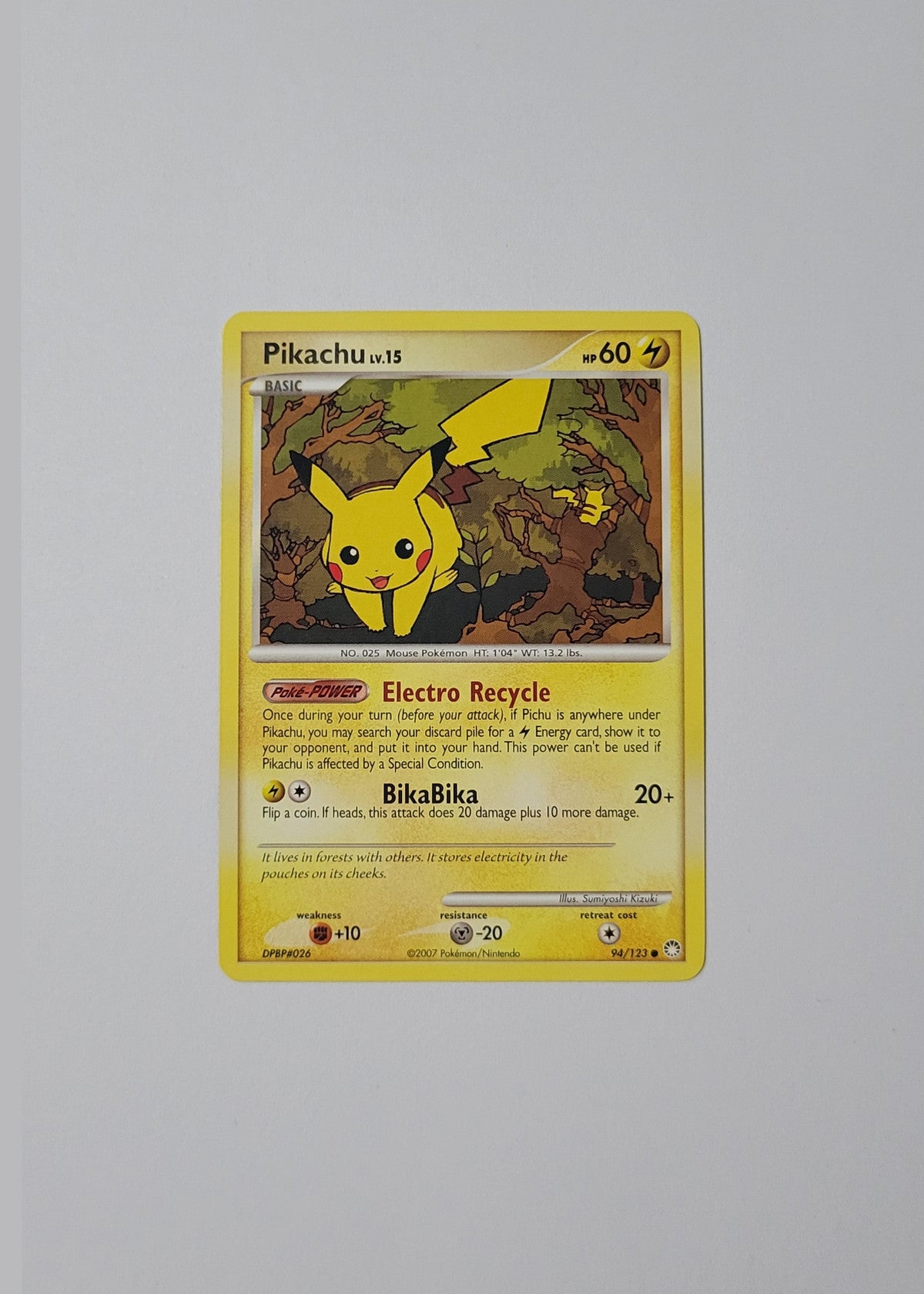 Pikachu LV.15 94/123 - Mysterious Treasures