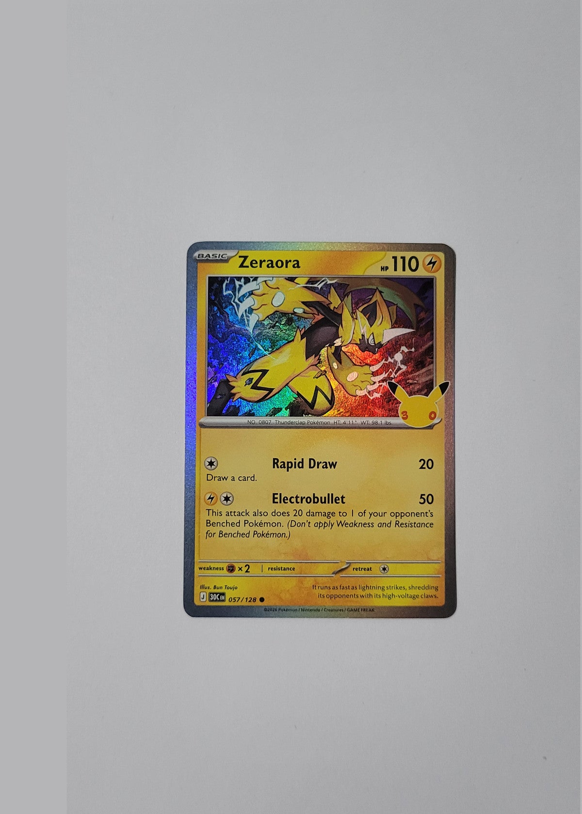 Zeraora 057/128 - 30th Celebration
