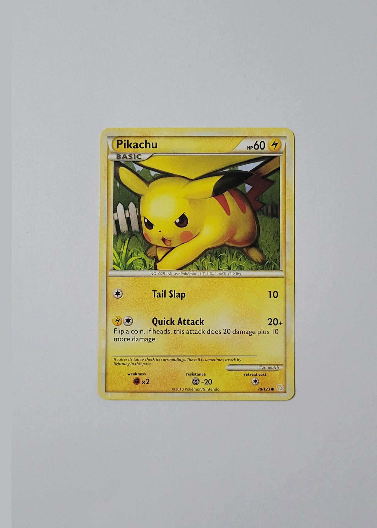 Pikachu 78/123 - HeartGold & SoulSilver Base Set