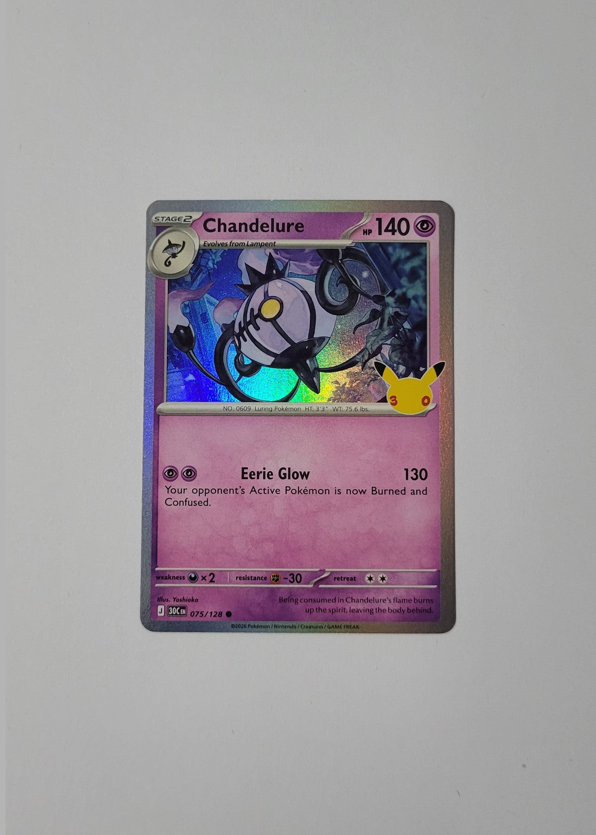 Chandelure 075/128 - 30th Celebration