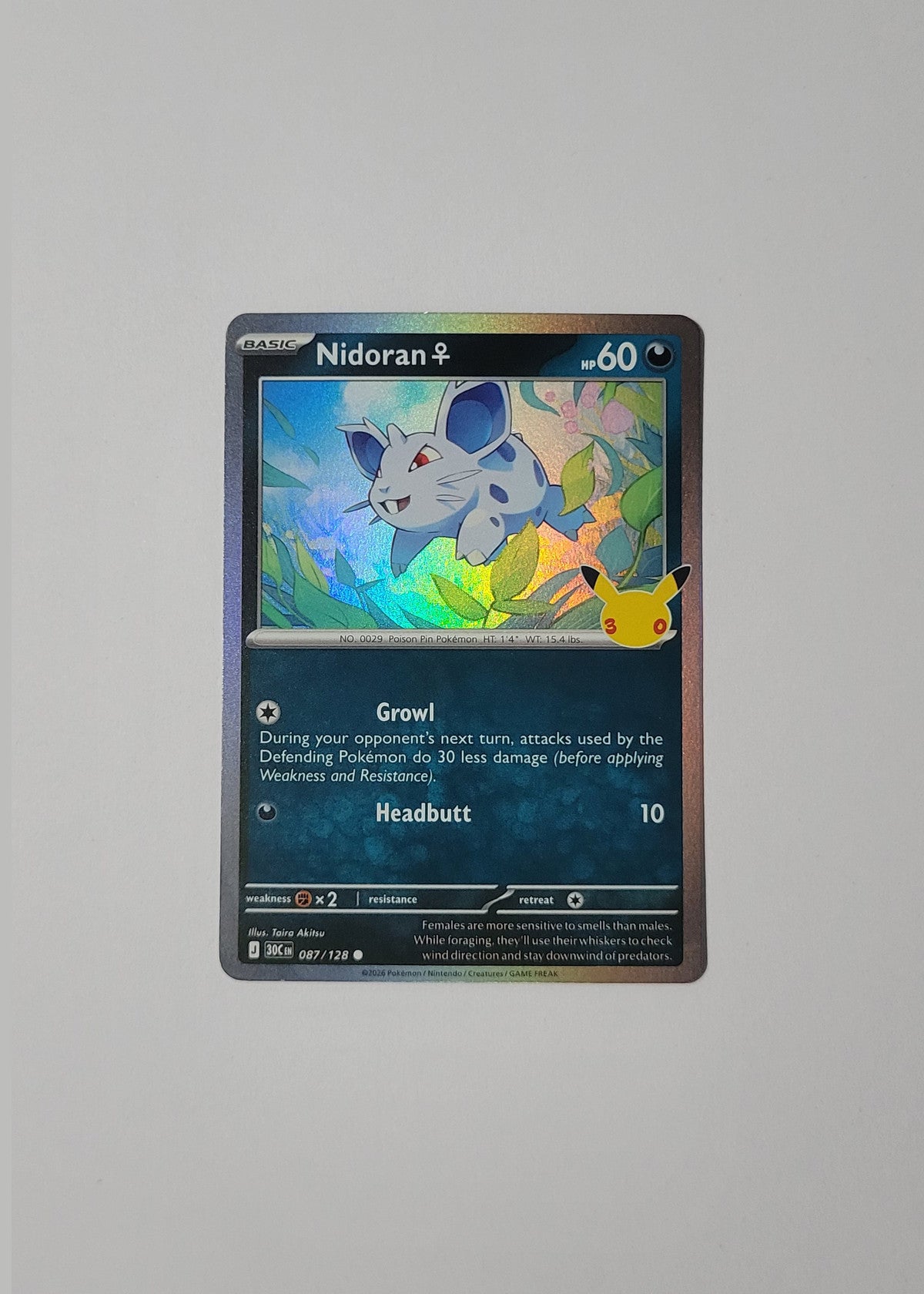 Nidoran♀ 087/128 - 30th Celebration