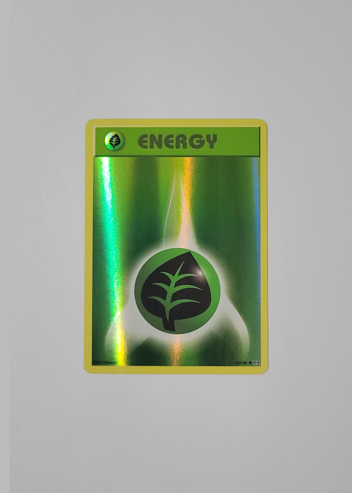 Grass Energy 91/108 (Holo) - Evolutions