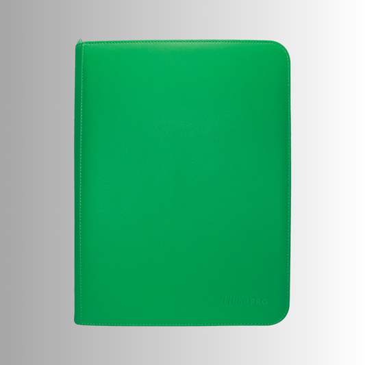 Ultra PRO Green Vivid 9-Pocket Zippered PRO-Binder