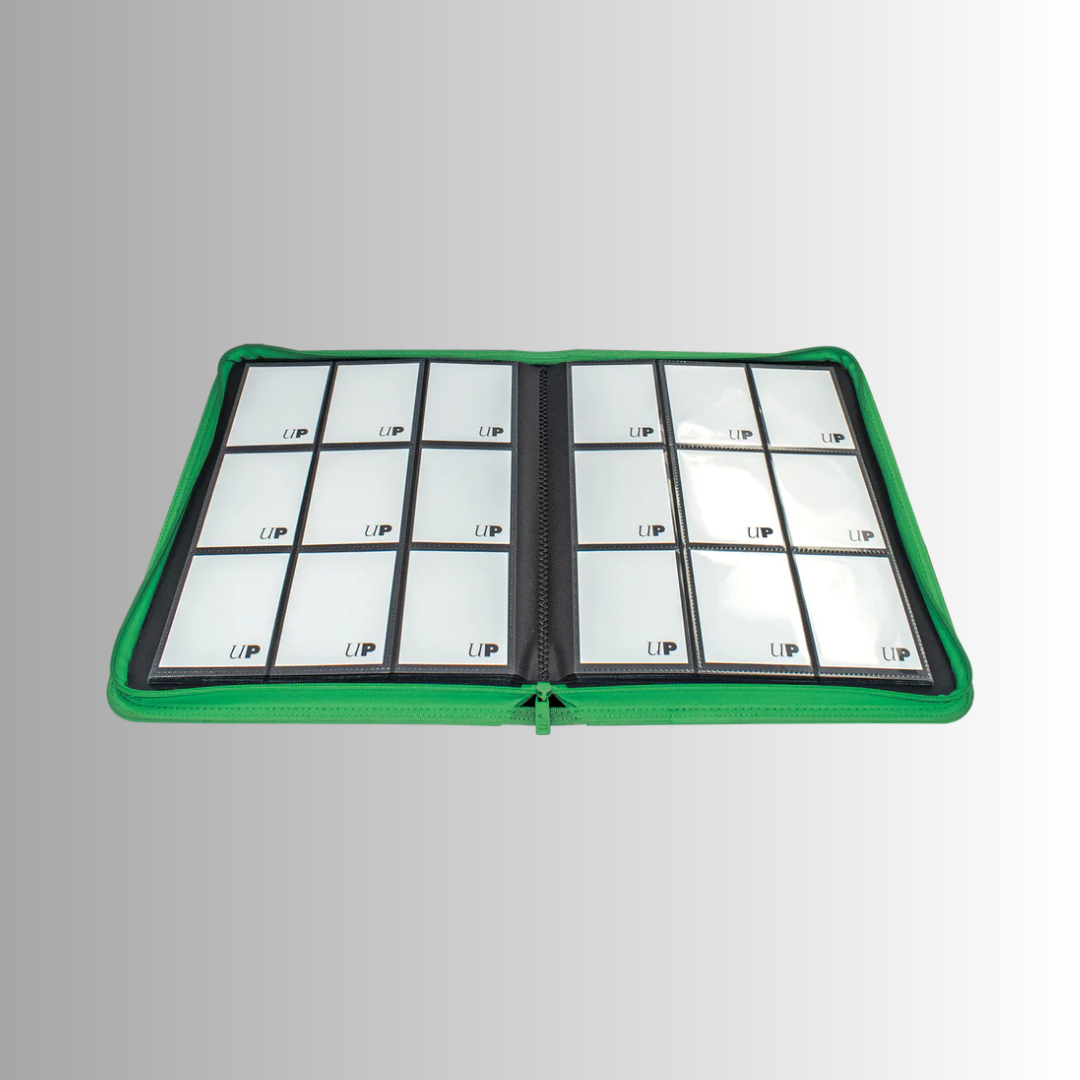 Ultra PRO Green Vivid 9-Pocket Zippered PRO-Binder