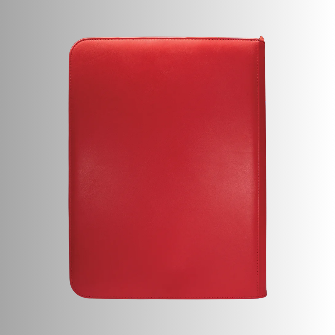Ultra PRO Red Vivid 9-Pocket Zippered PRO-Binder