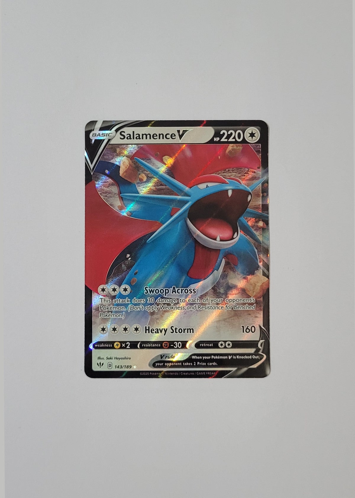 Salamence V 143/189 - Darkness Ablaze