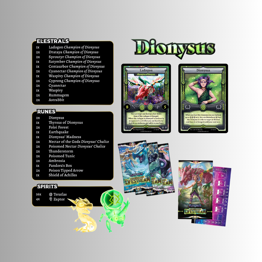 Elestrals TCG: Divine Champions - Lifestream Starter Deck (Dionysus)