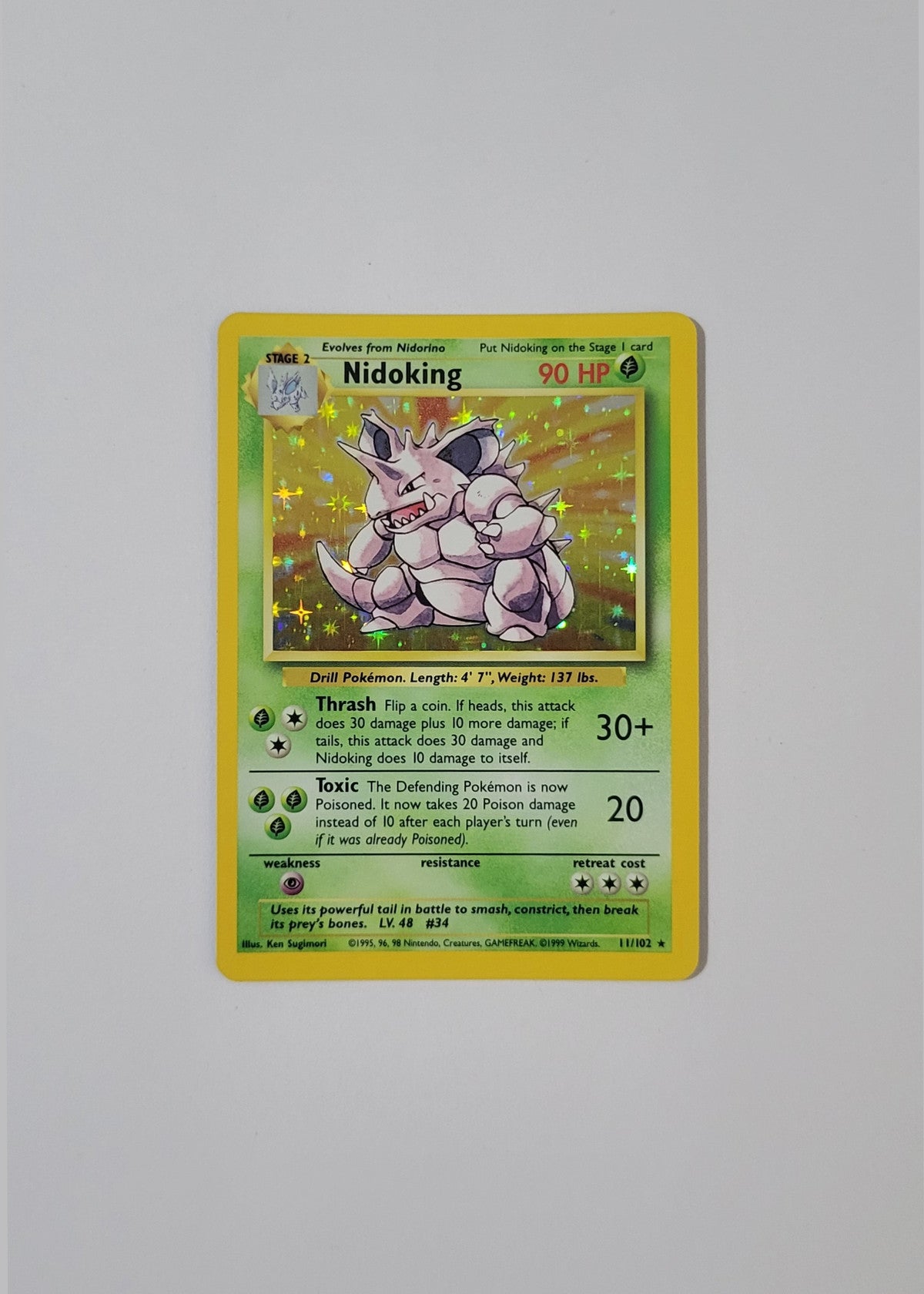 Nidoking 11/102 (Holo) - Base Set