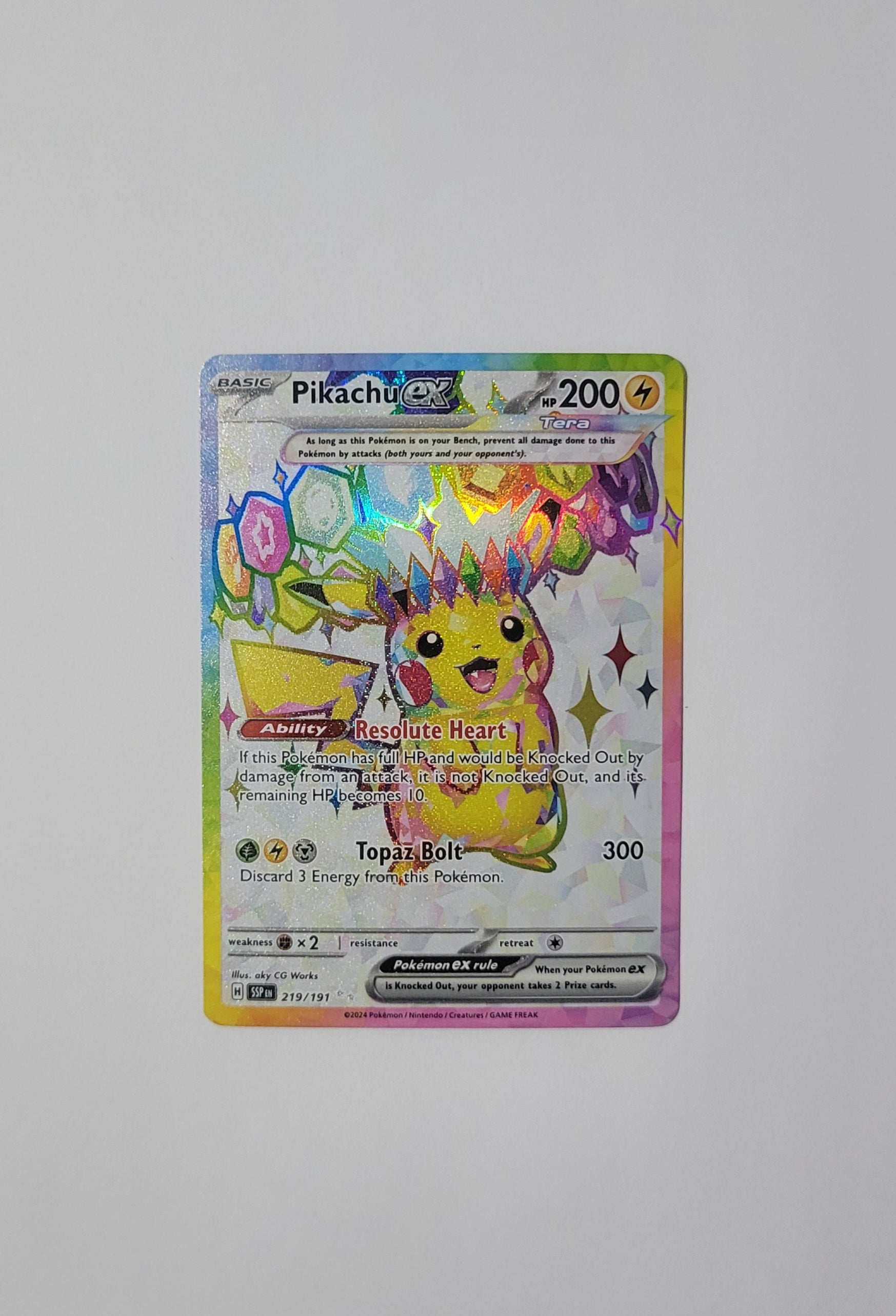 Pikachu ex 219/191 - Surging Sparks  Level Up Games
