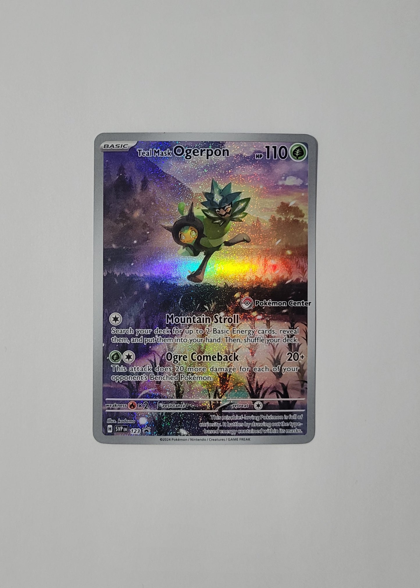 Teal Mask Ogerpon SVP123 - Pokémon Center Promo