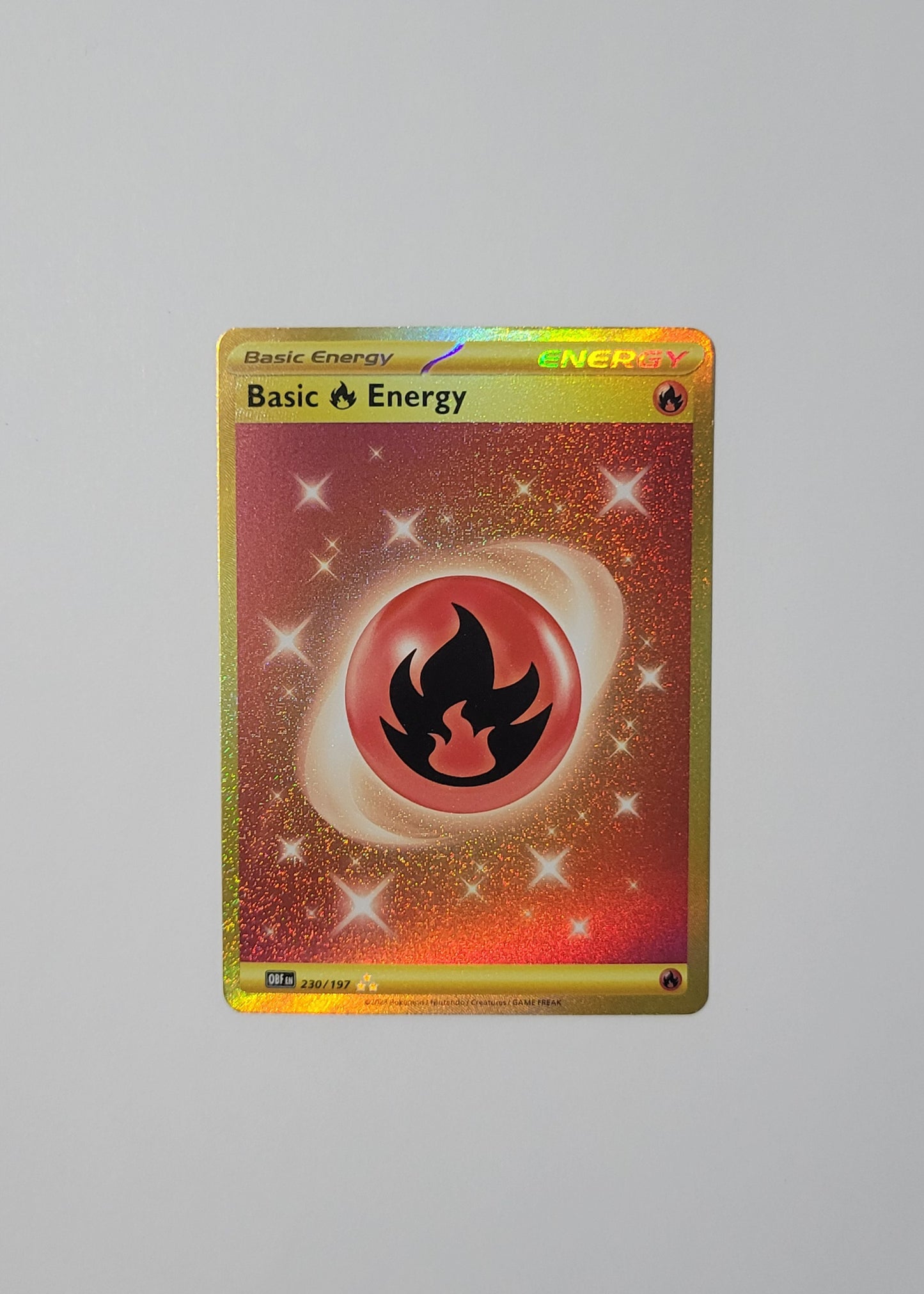 Basic Fire Energy 230/197 - Hyper Rare - Obsidian Flames