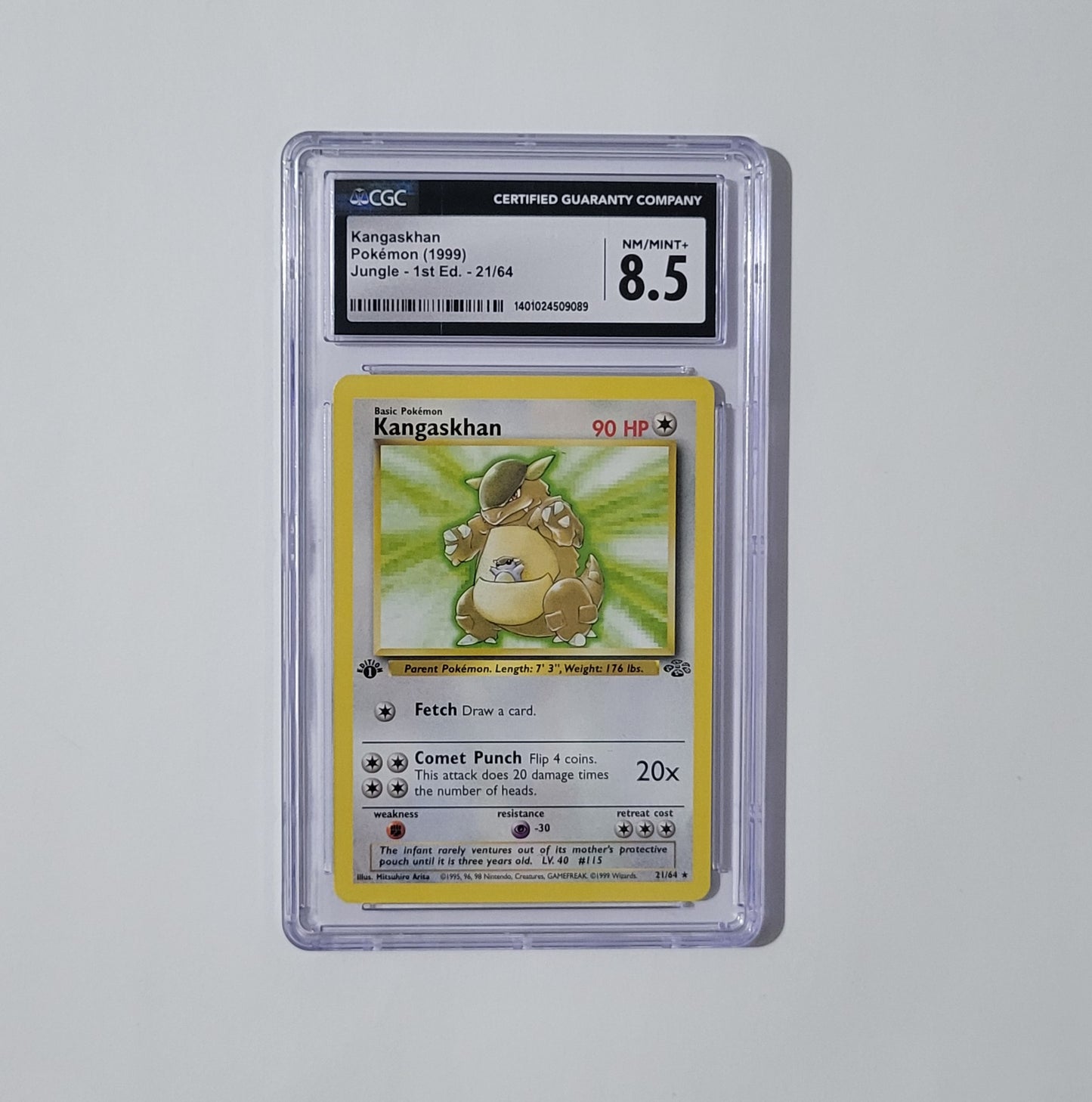Kangaskhan 21/64 - Non-Holo Rare - Jungle (1st Edition) - CGC 8.5