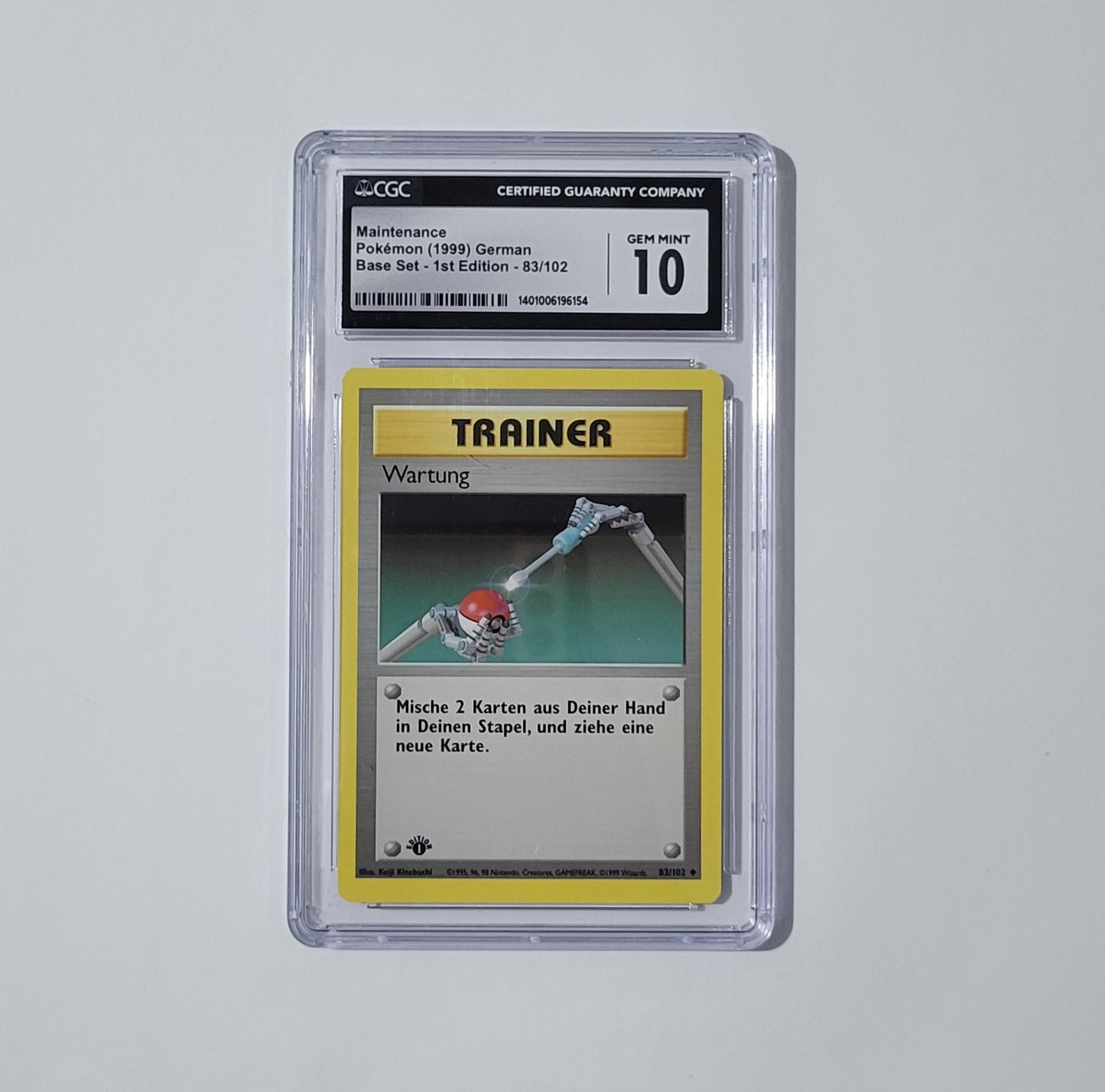 Maintenance 83/102 - Uncommon - Base Set (German 1st Edition) - CGC 10