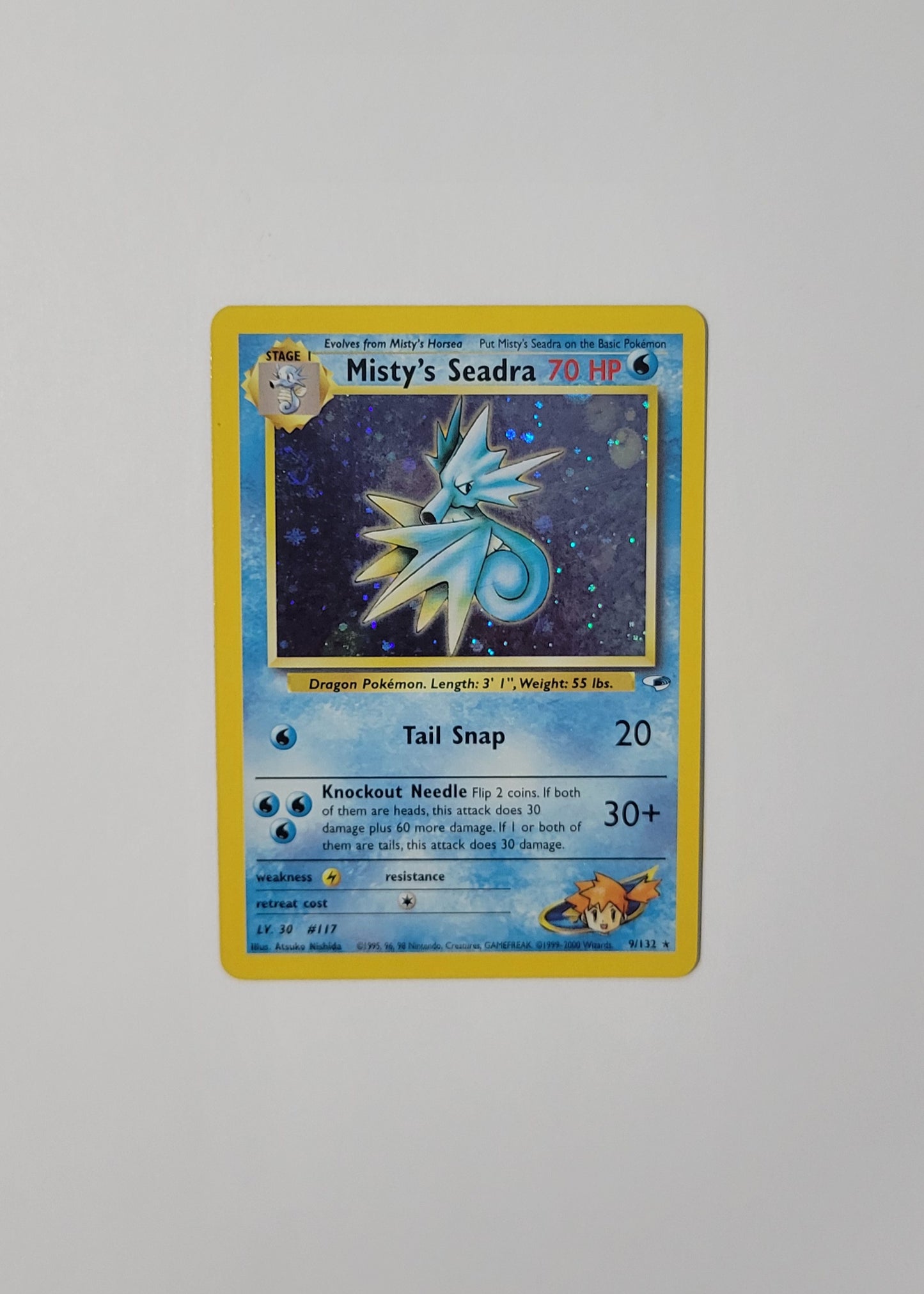 Misty's Seadra 9/132 - Holo Rare - Gym Heroes