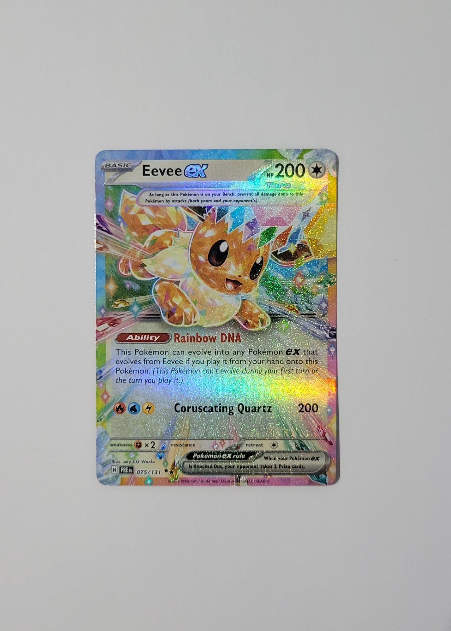 Eevee ex 075/131 - Double Rare - Prismatic Evolutions