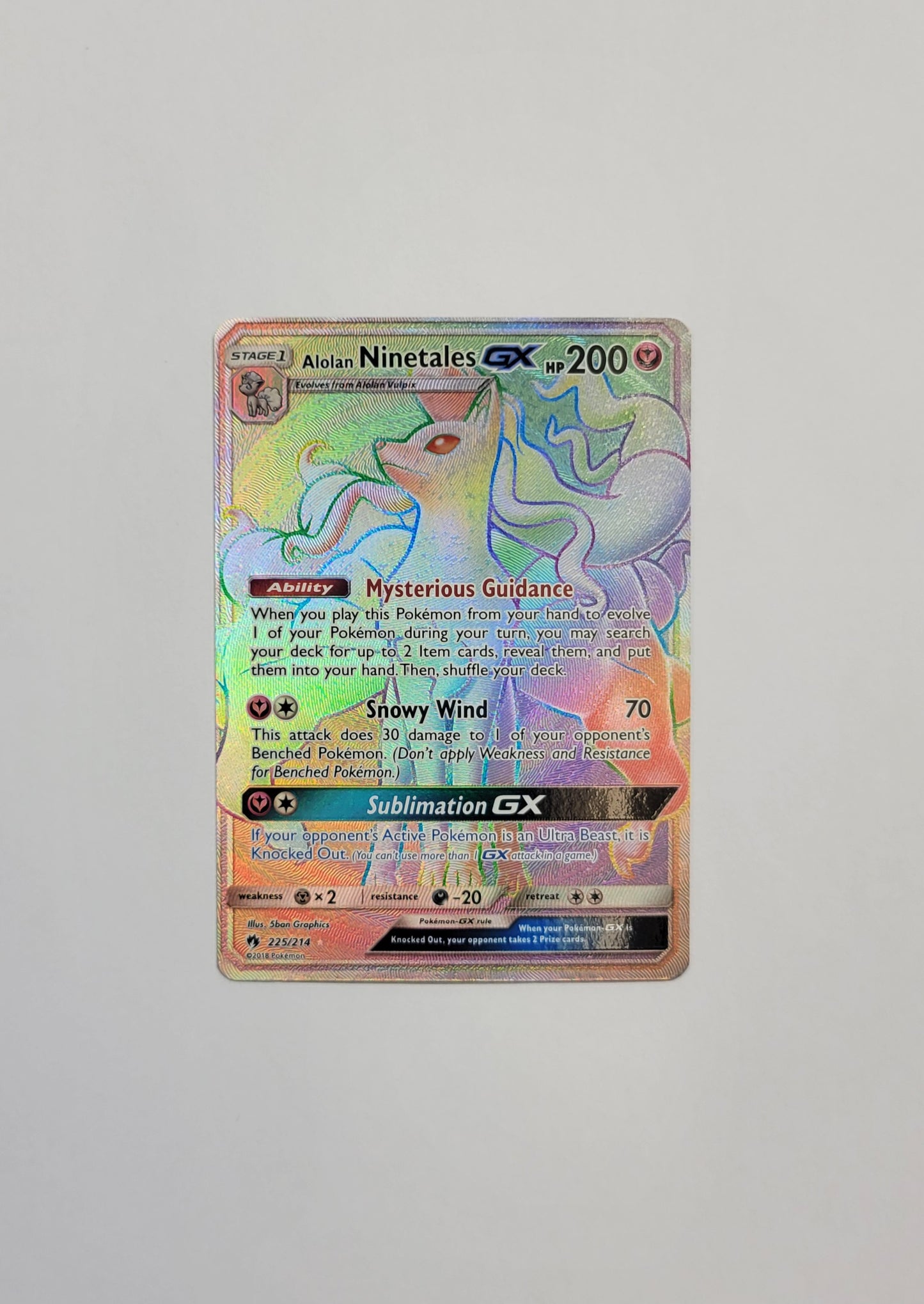 Alolan Ninetales GX 225/214 - Lost Thunder