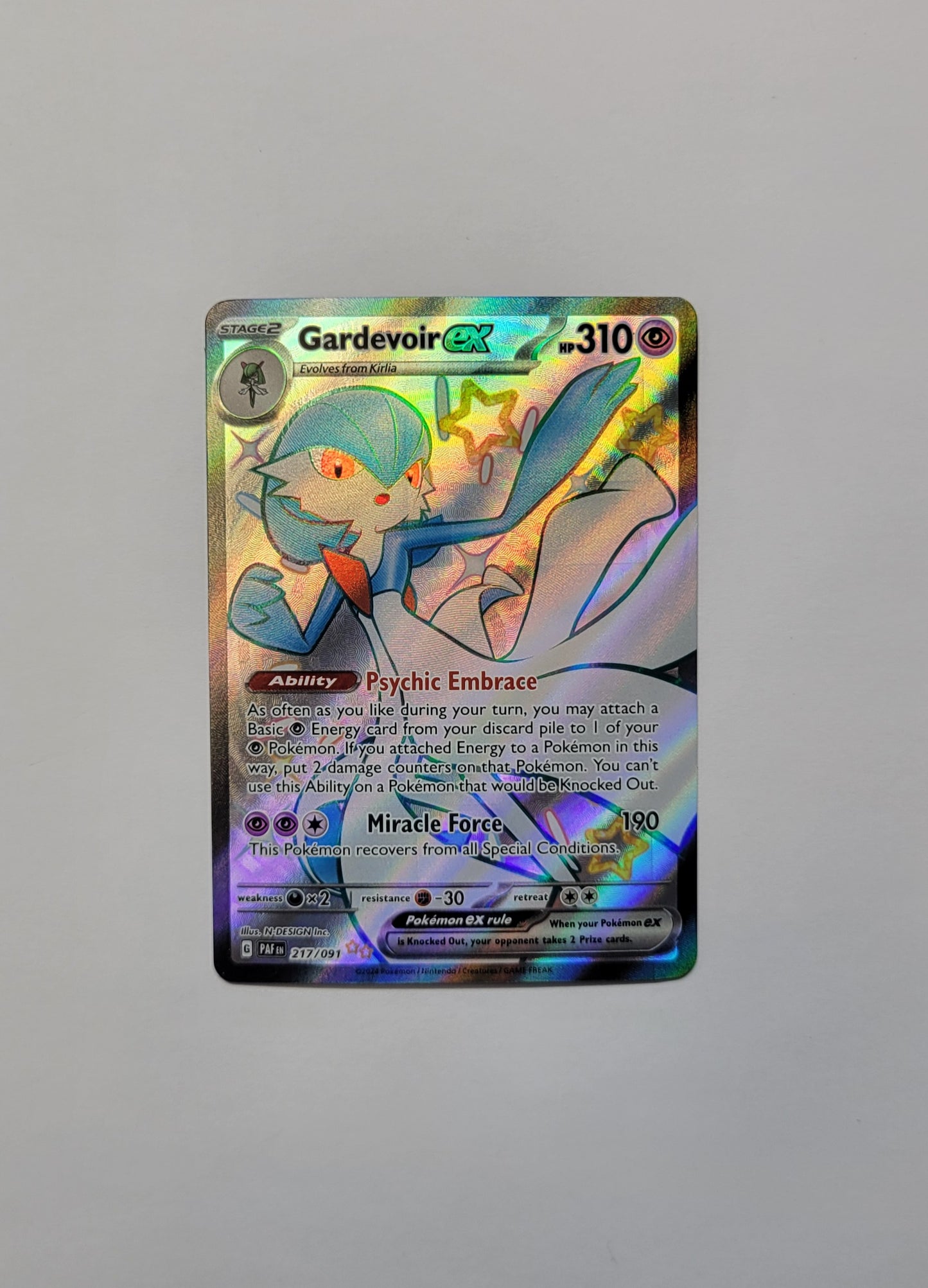 Gardevoir ex 217/091 - Paldean Fates