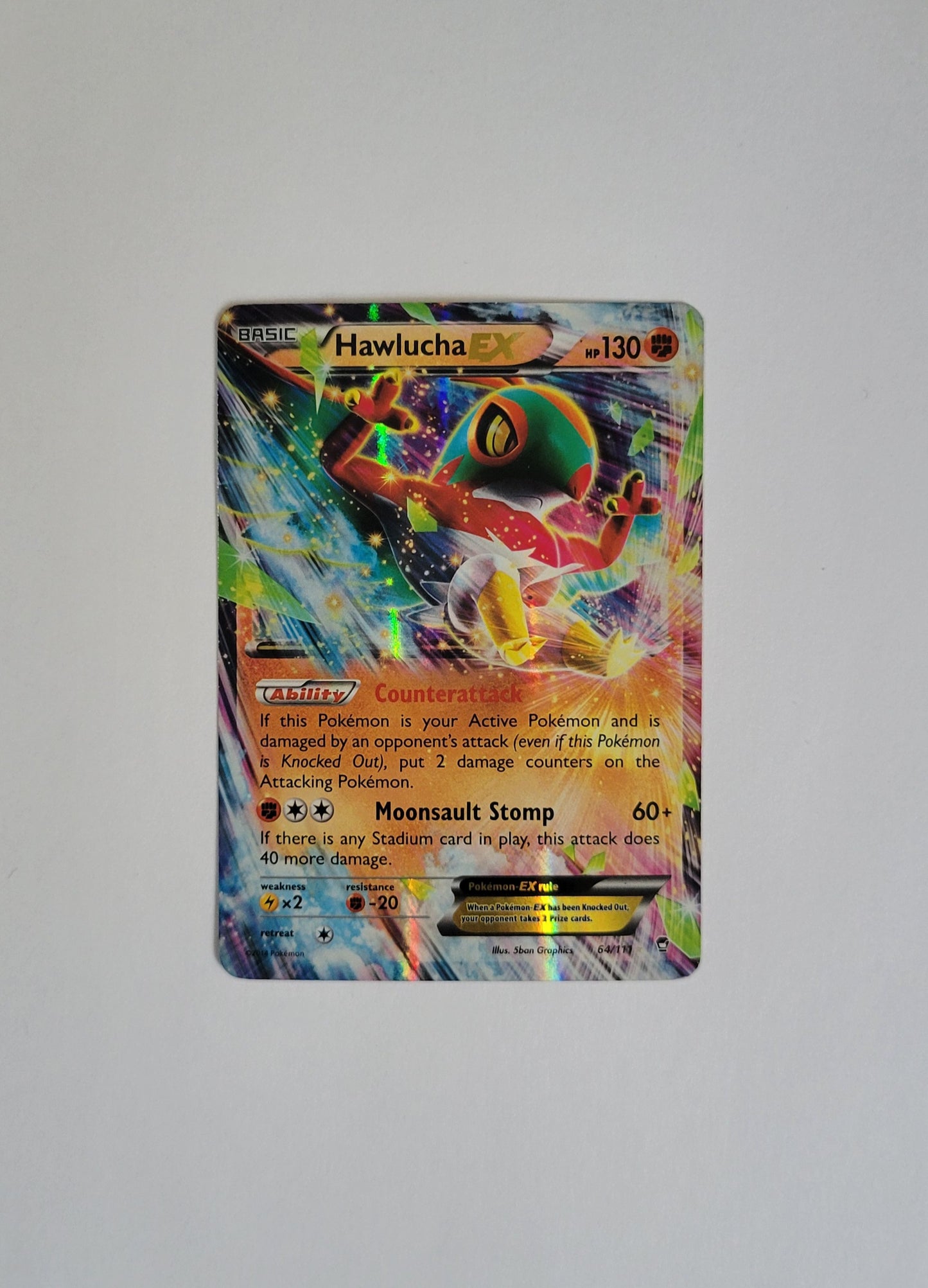 Hawlucha EX 64/111 - Furious Fists