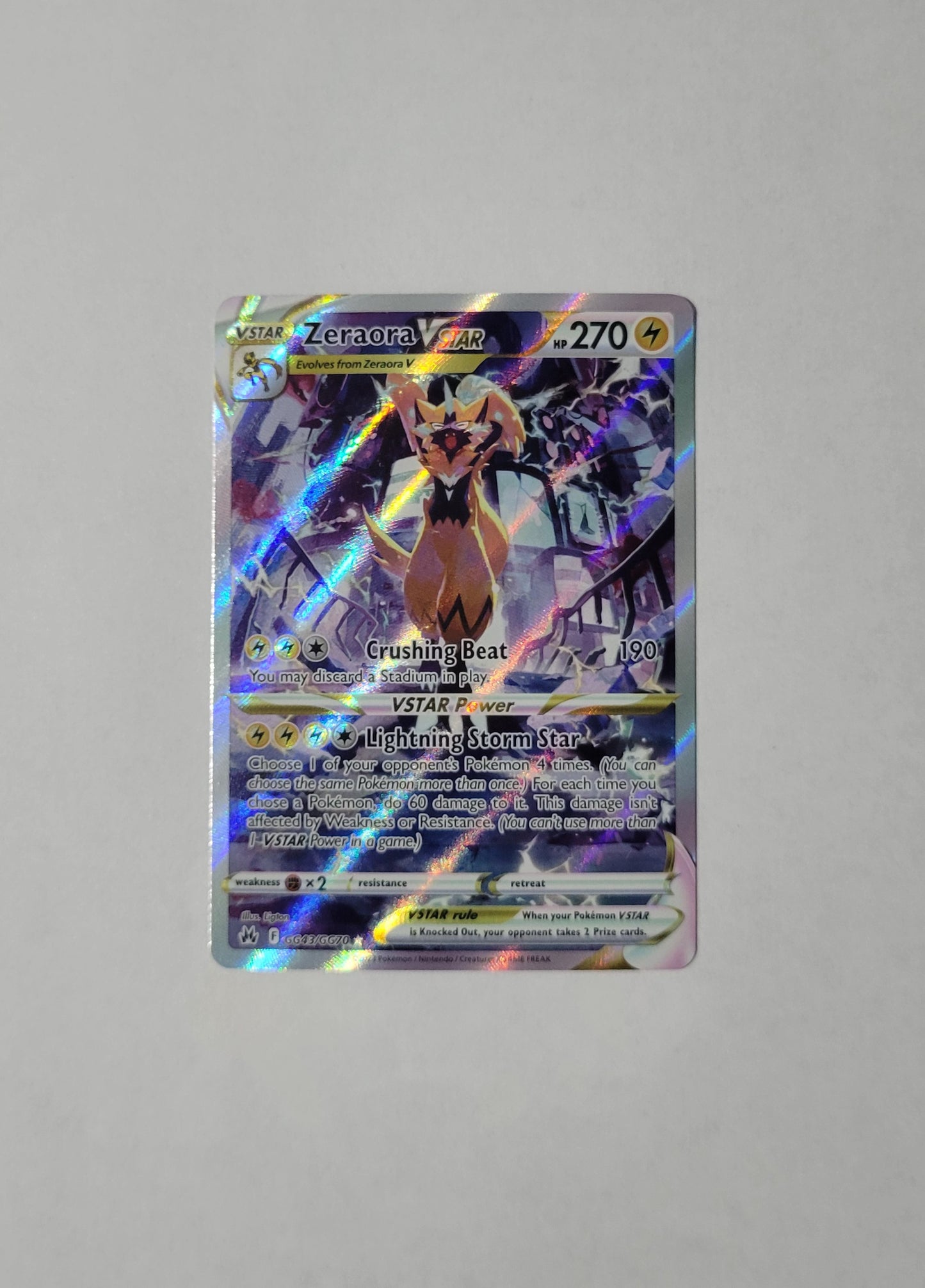 Zeraora VSTAR GG43/GG70 - Crown Zenith