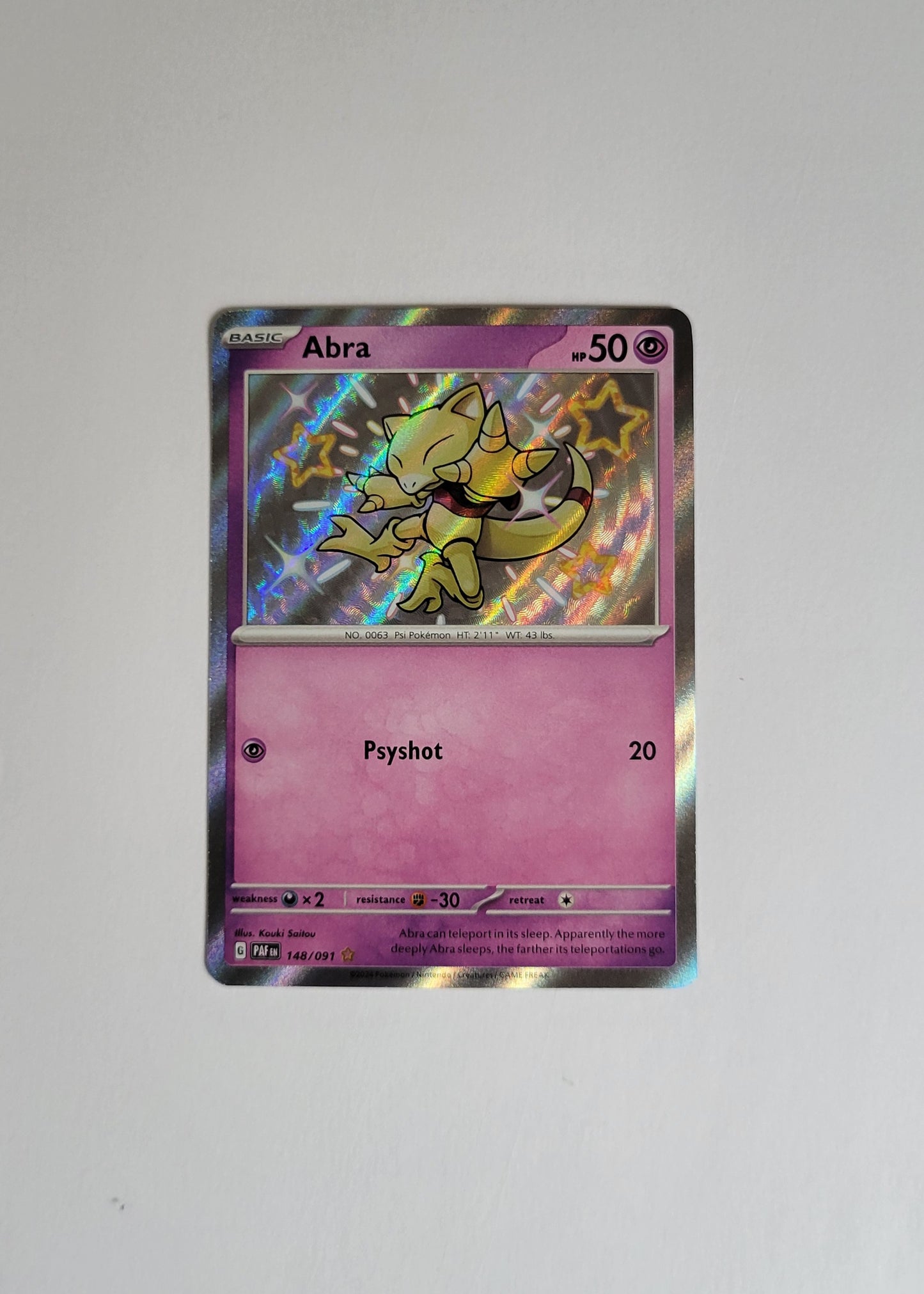 Abra 148/091- Paldean Fates