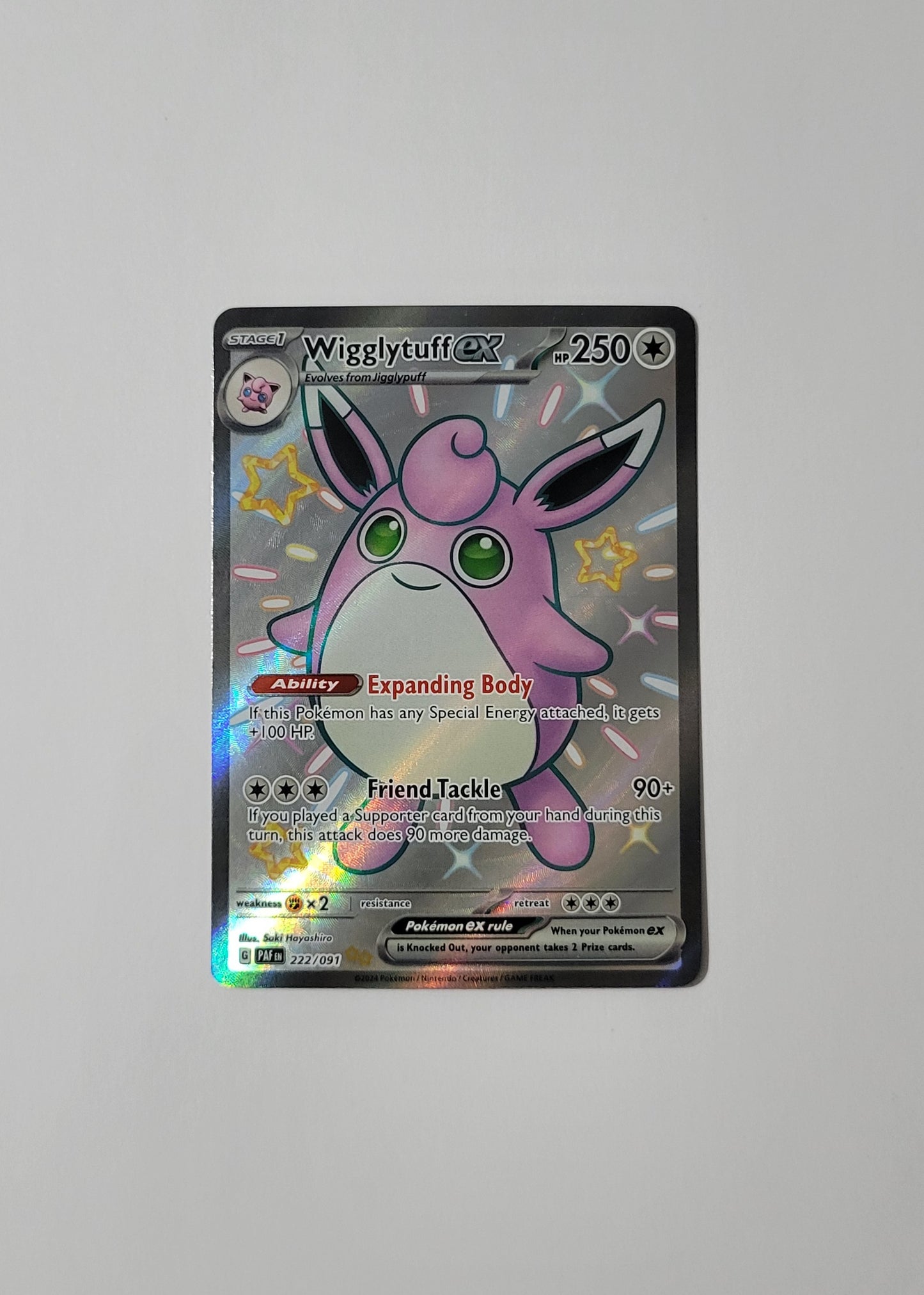 Wigglytuff ex 222/091 - Paldean Fates