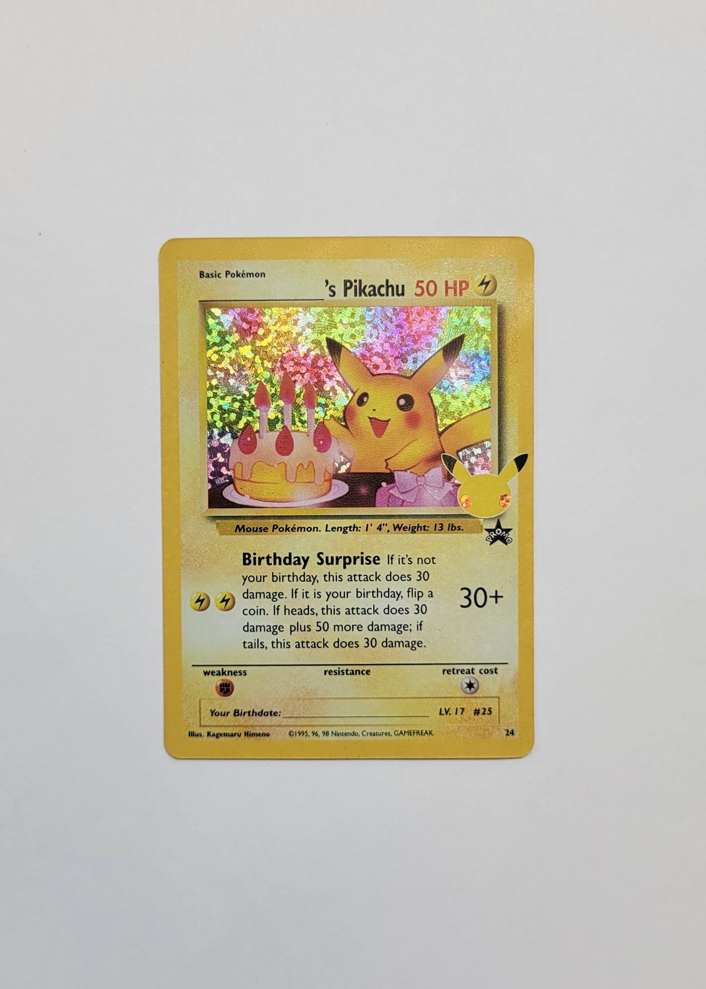 ________'s Pikachu 24 - Celebrations