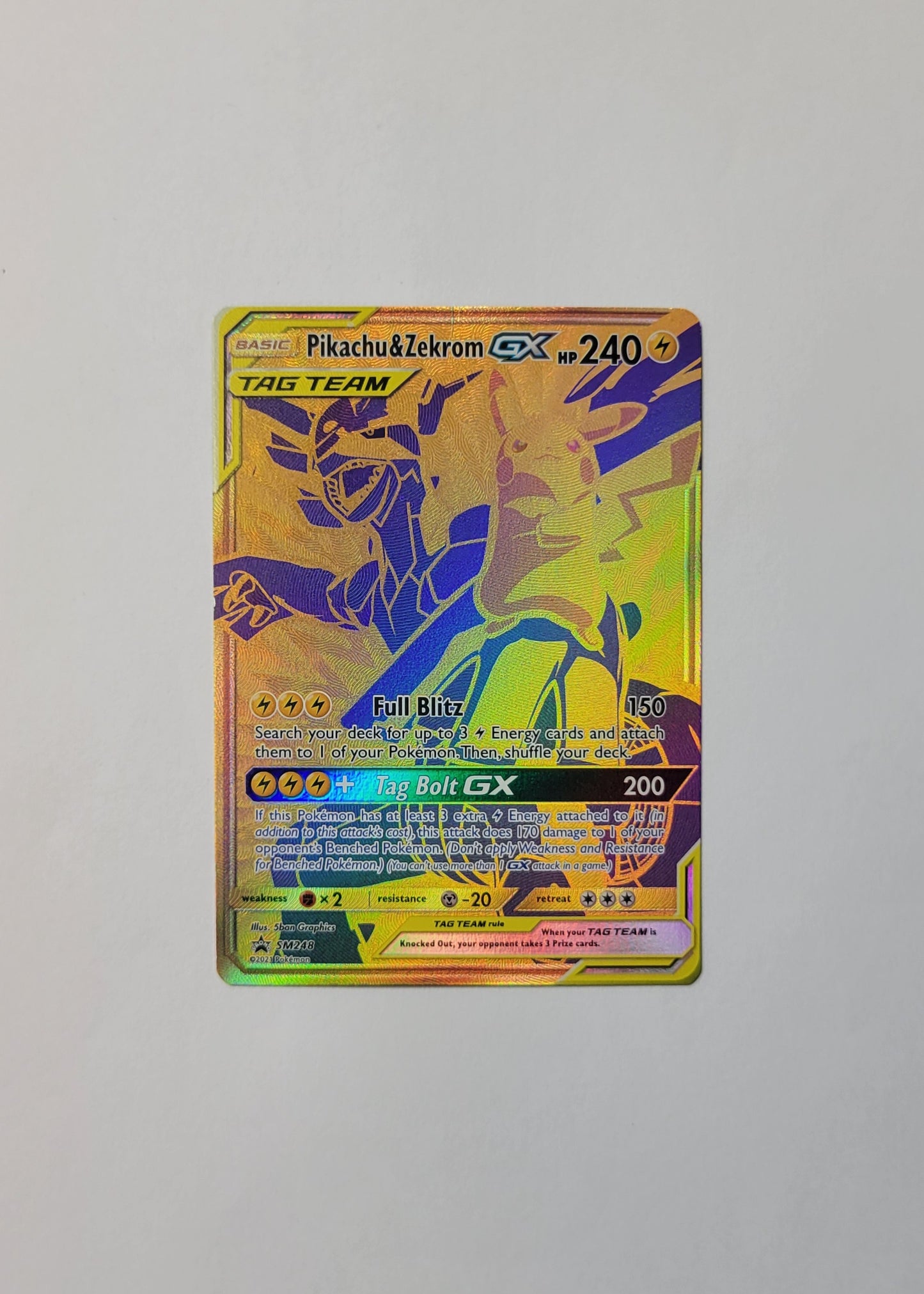 Pikachu & Zekrom GX SM248 - Black Star Promo