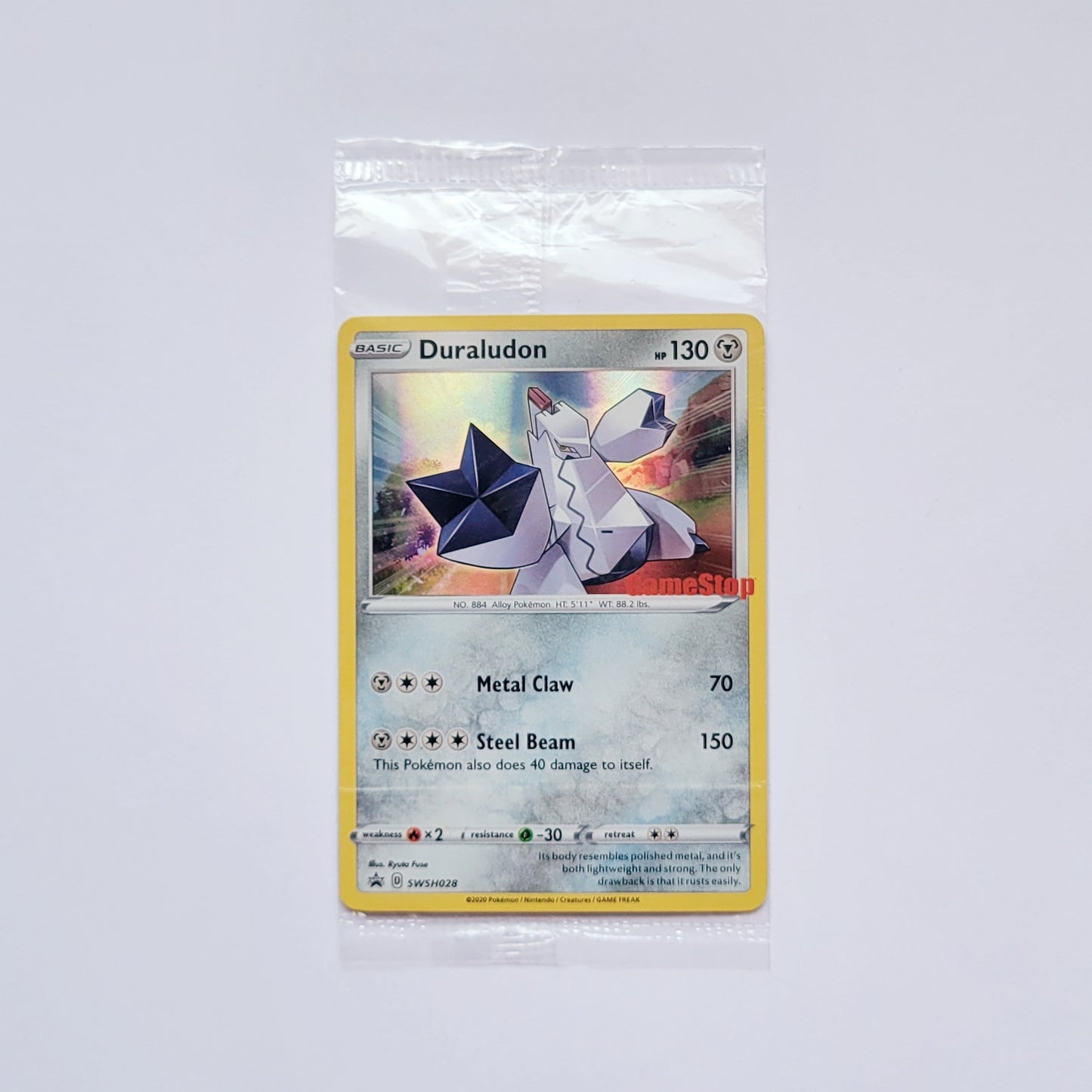 Duraludon SWSH028 (Sealed, Gamestop Stamped) - Black Star Promo