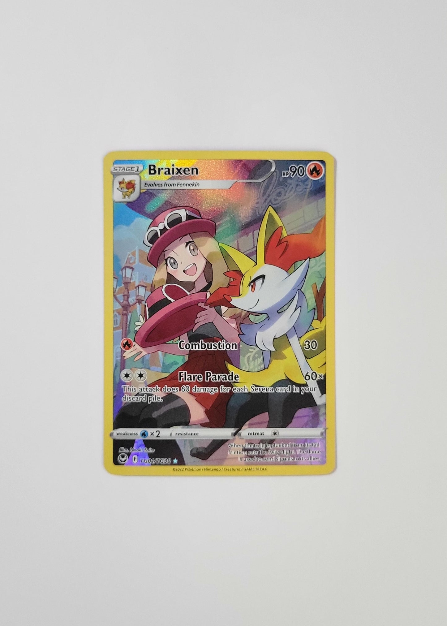 Braixen TG01/TG30 - Silver Tempest: Trainer Gallery