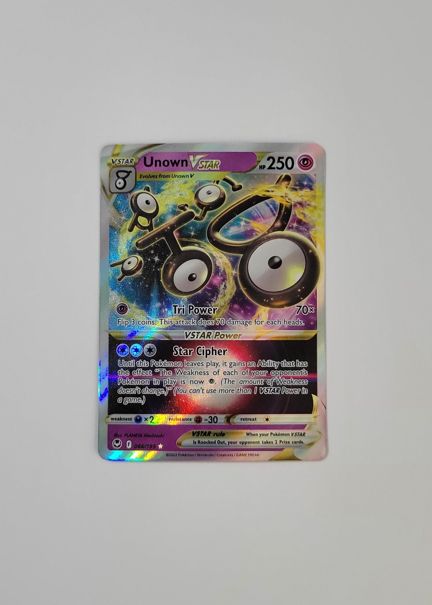 Unown VSTAR 066/195 - Silver Tempest