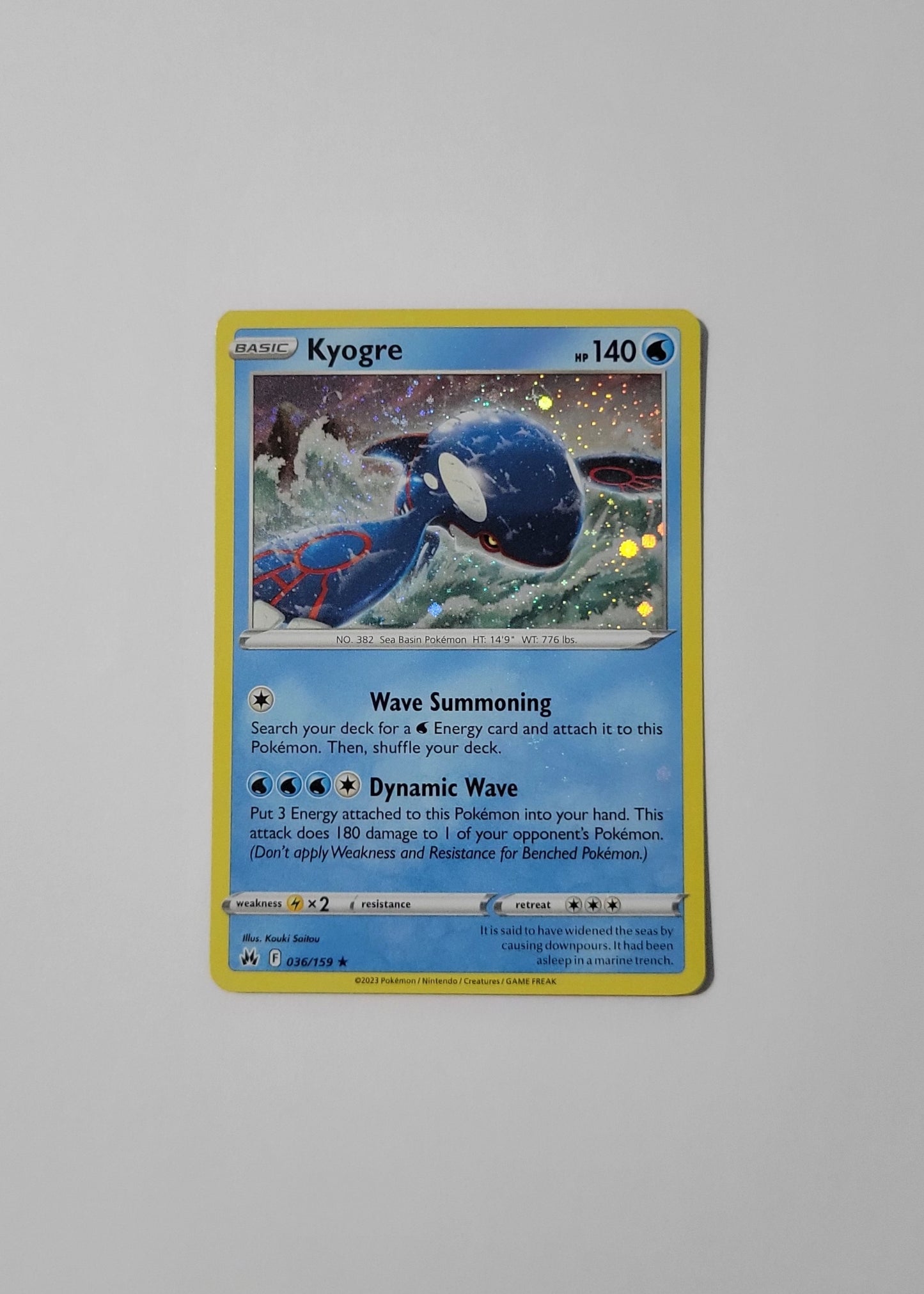 Kyogre 036/159 (Cosmos Holo) - Crown Zenith