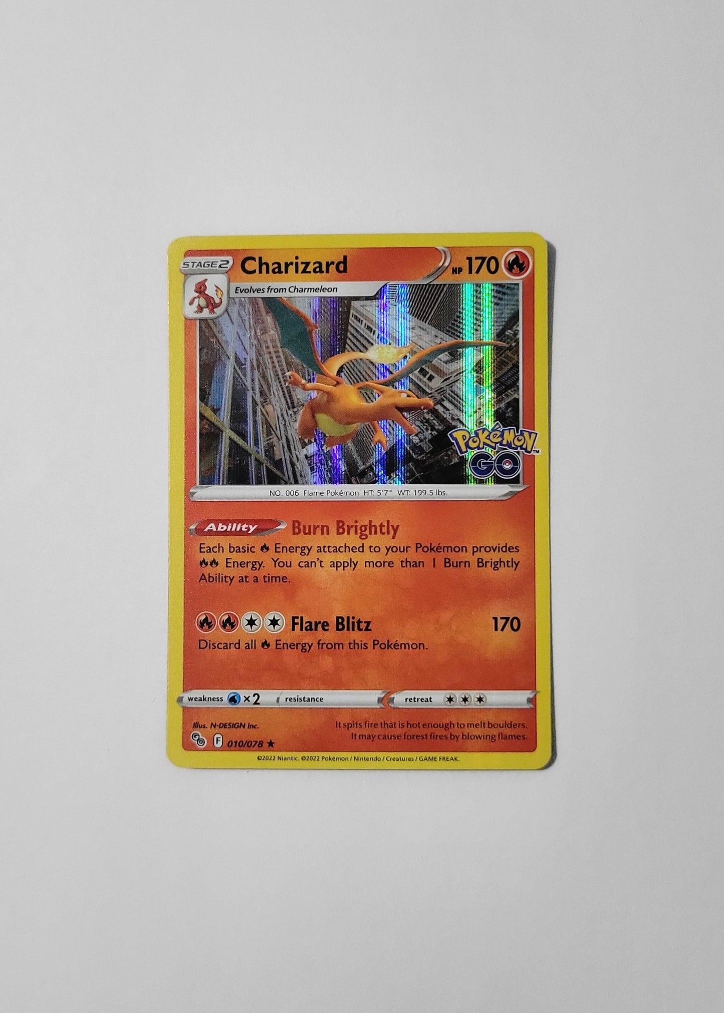 Charizard 010/078 (Holo) - Pokémon Go