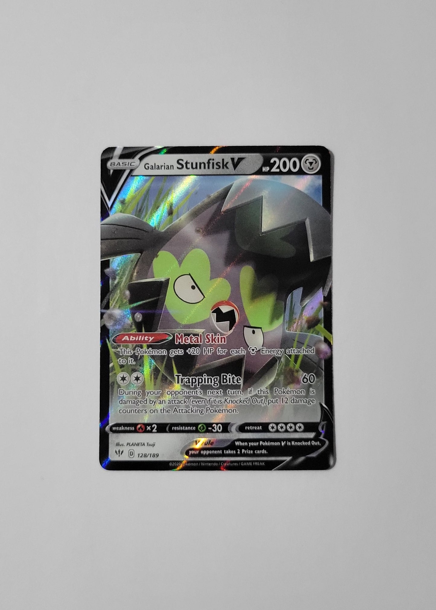 Galarian Stunfisk V 128/189 - Darkness Ablaze