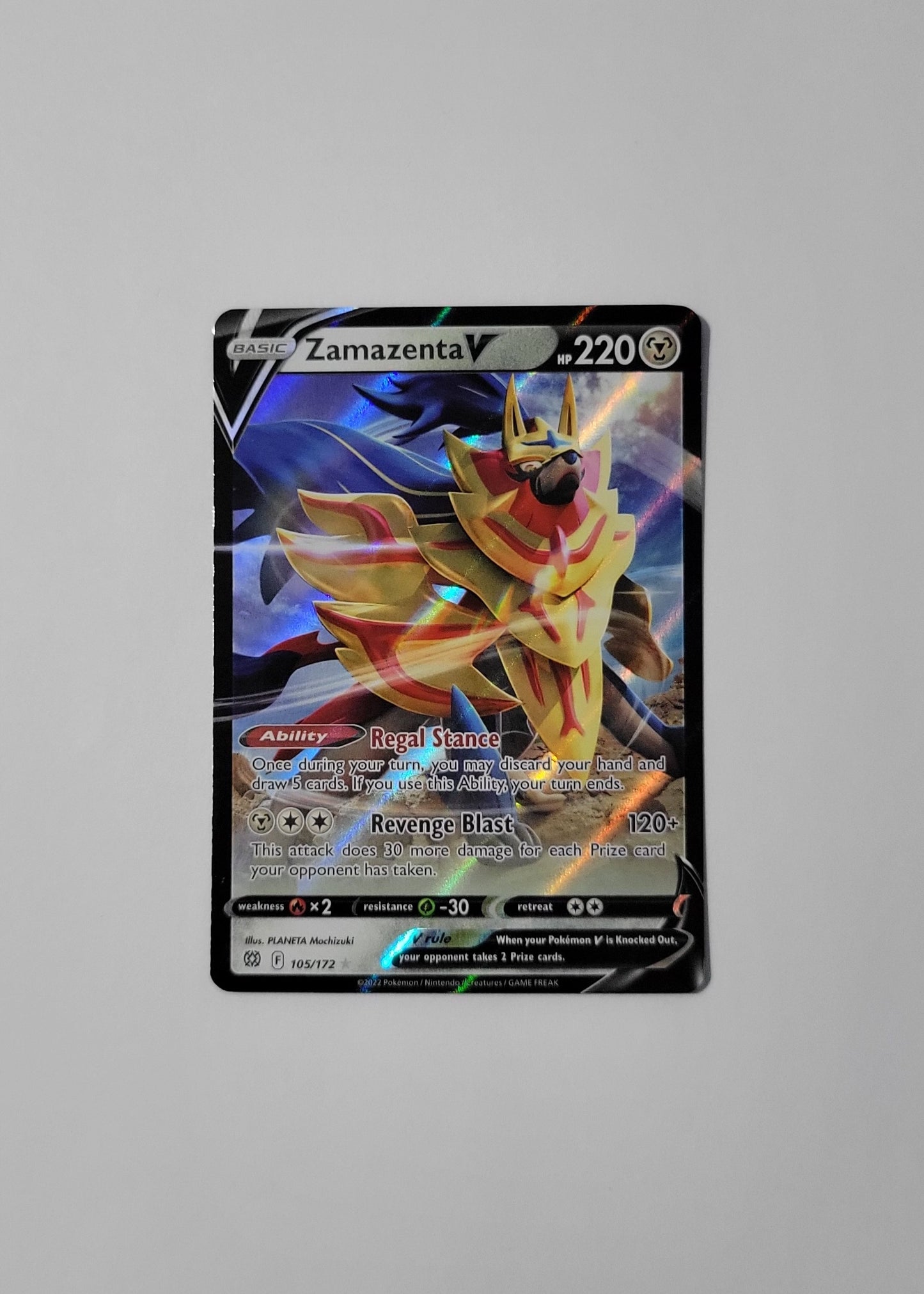 Zamazenta V 105/172 - Brilliant Stars