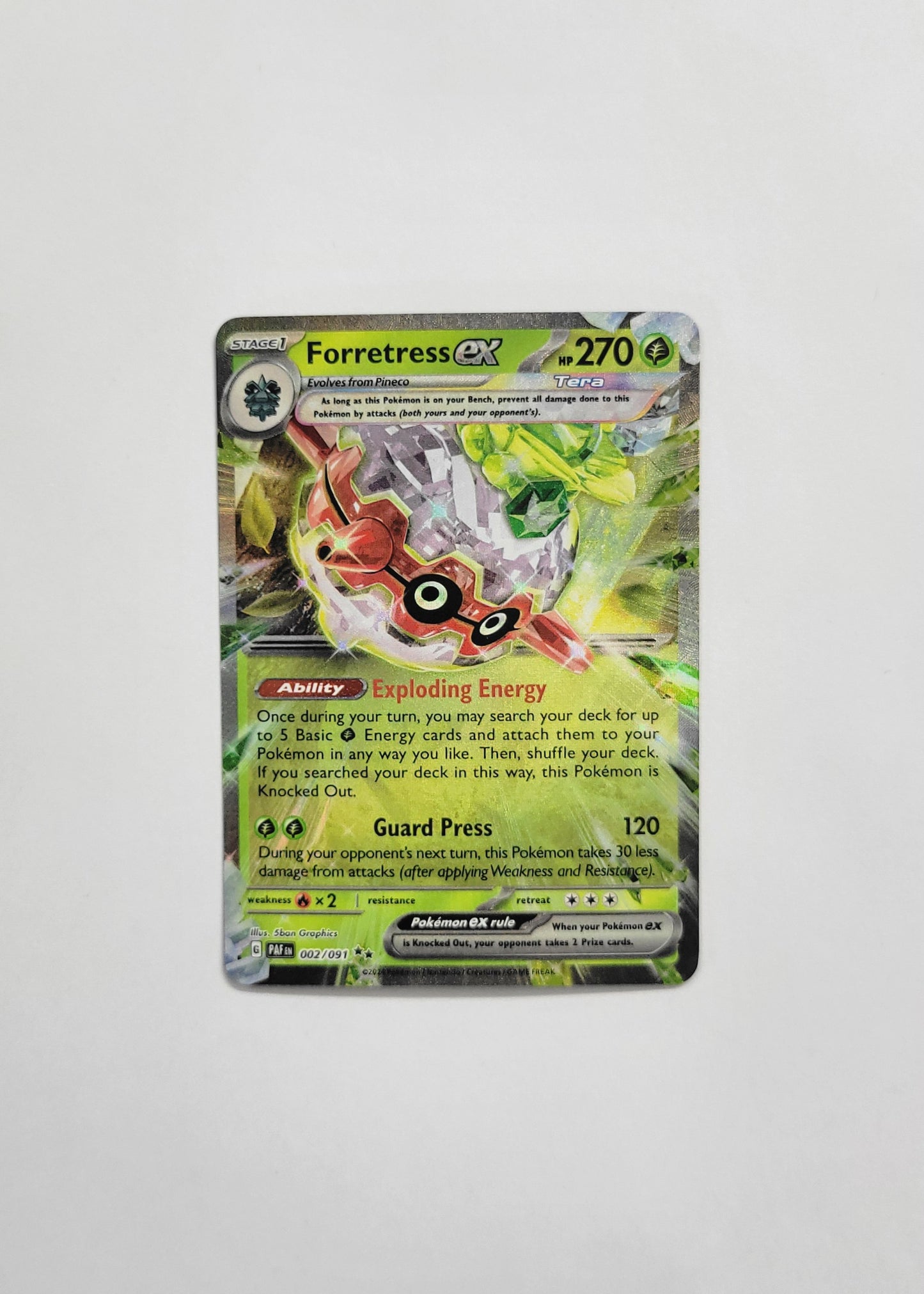 Forretress ex 002/091 - Paldean Fates