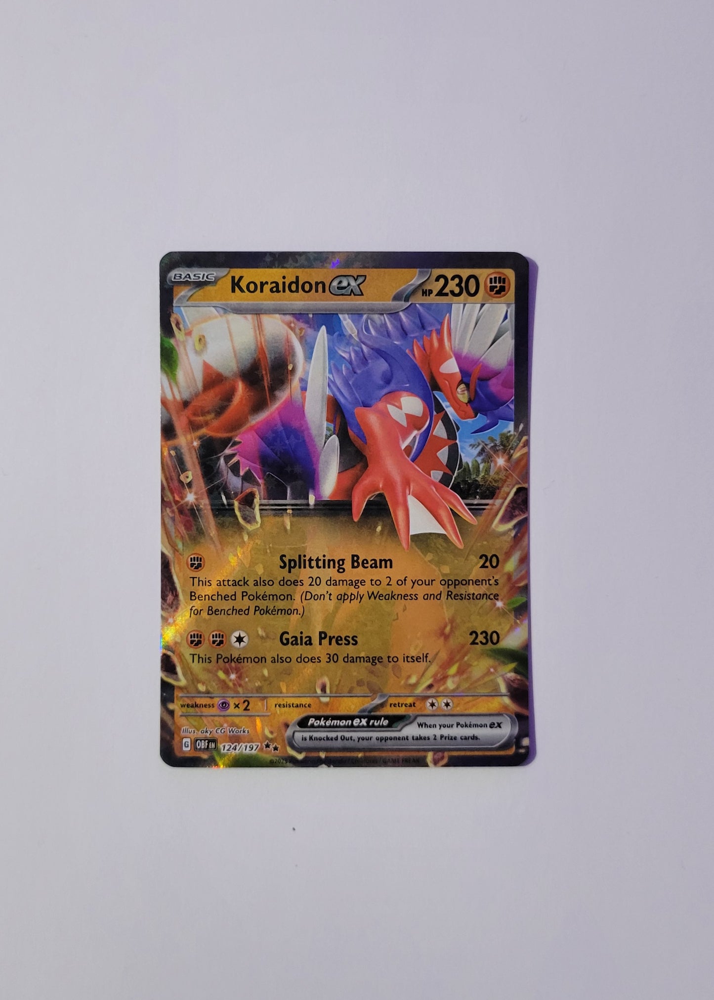 Koraidon ex 124/197 - Obsidian Flames
