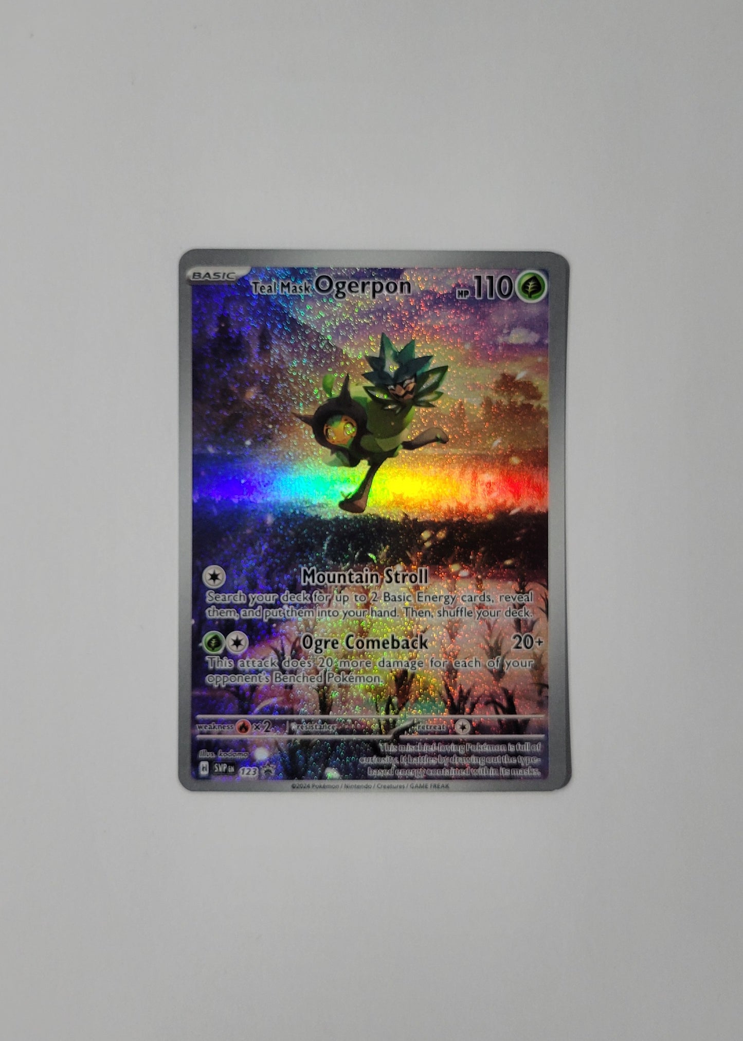 Teal Mask Ogerpon SVP123 - Black Star Promo