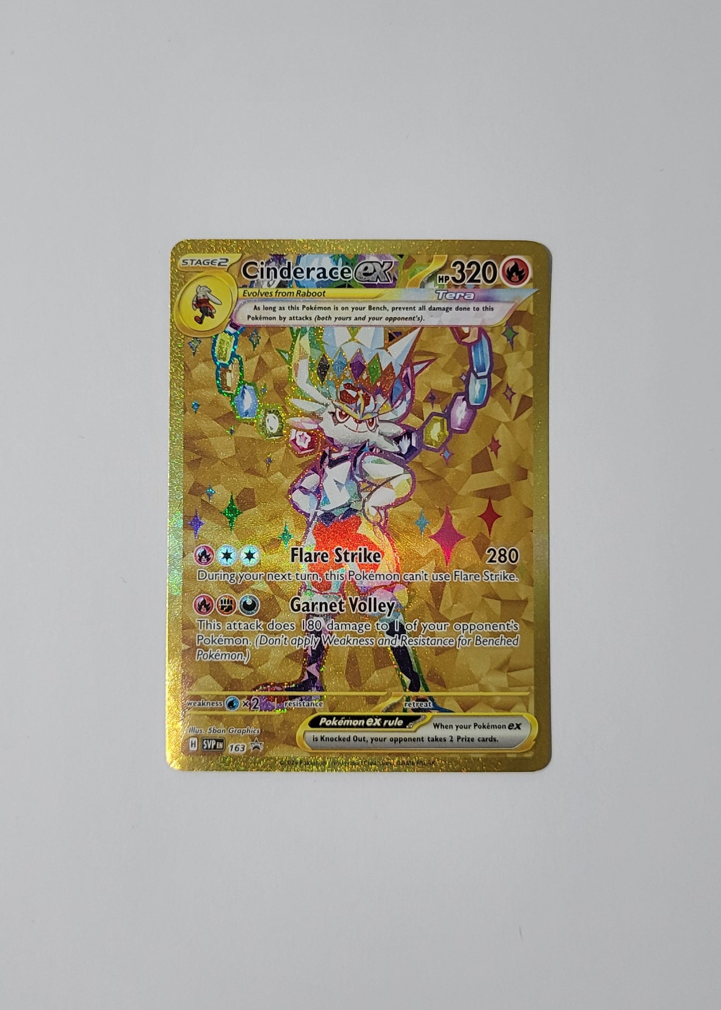 Cinderace ex SVP163 - Black Star Promo