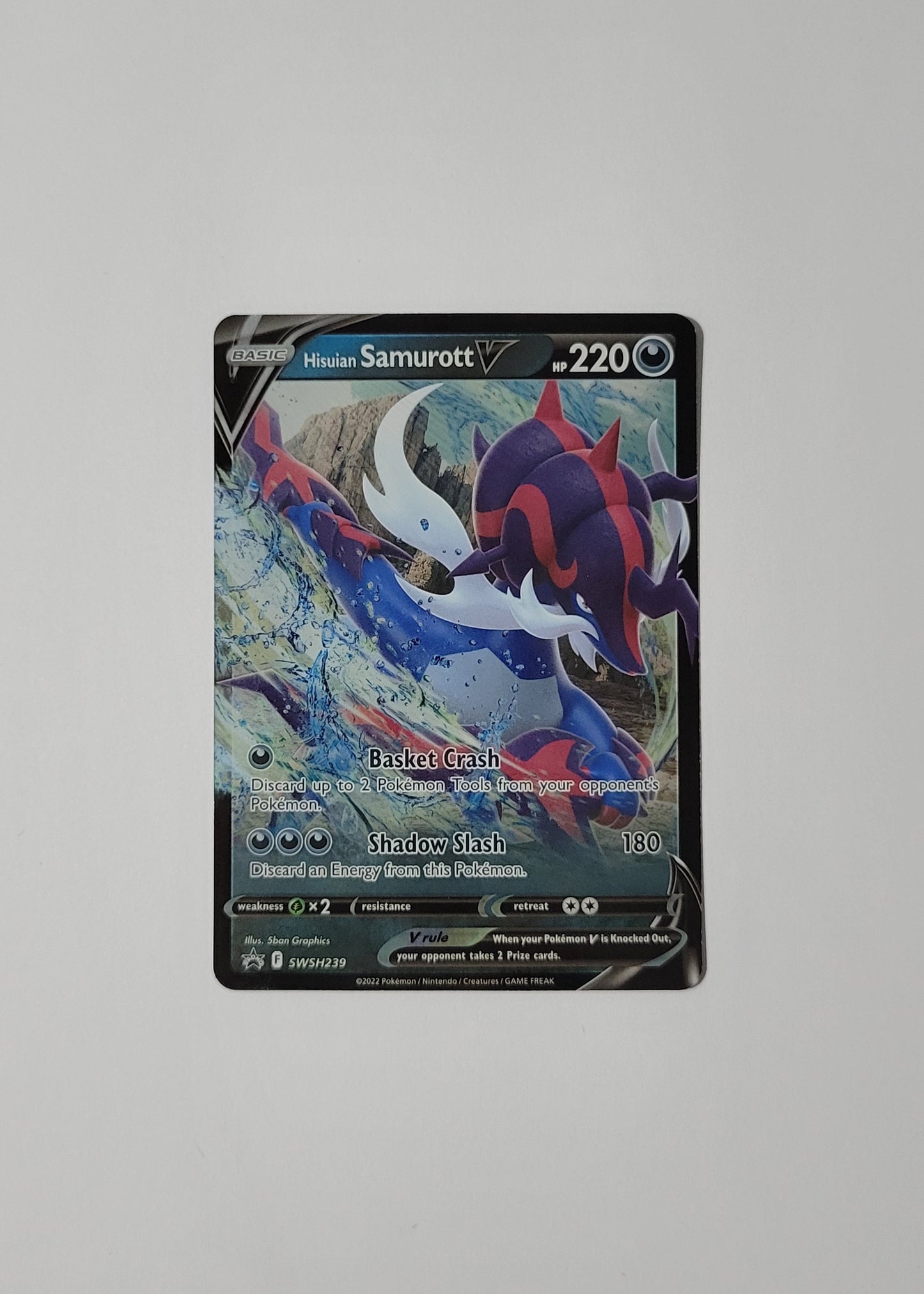 Hisuian Samurott V SWSH239 - Black Star Promo