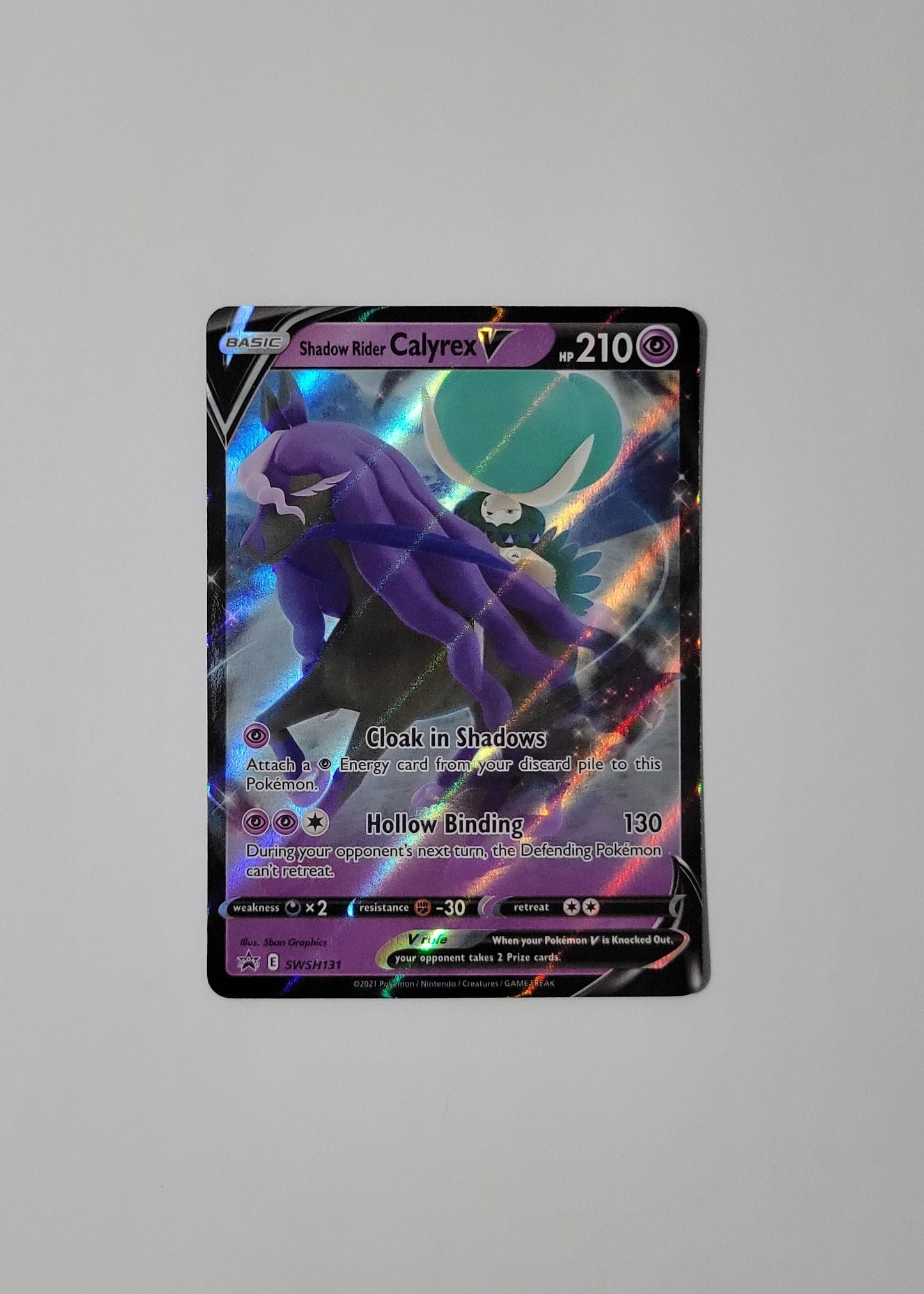 Shadow Rider Calyrex V SWSH131 - Black Star Promo