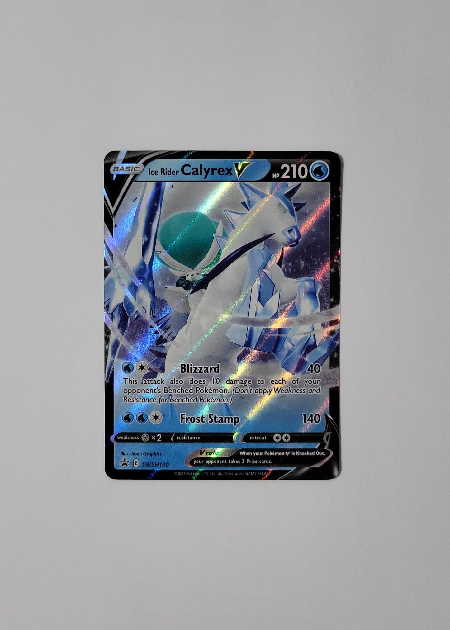 Ice Rider Calyrex V SWSH130- Black Star Promo