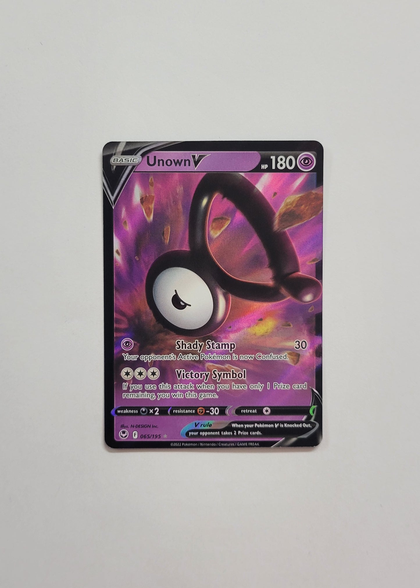 Unown V 065/195 - Silver Tempest